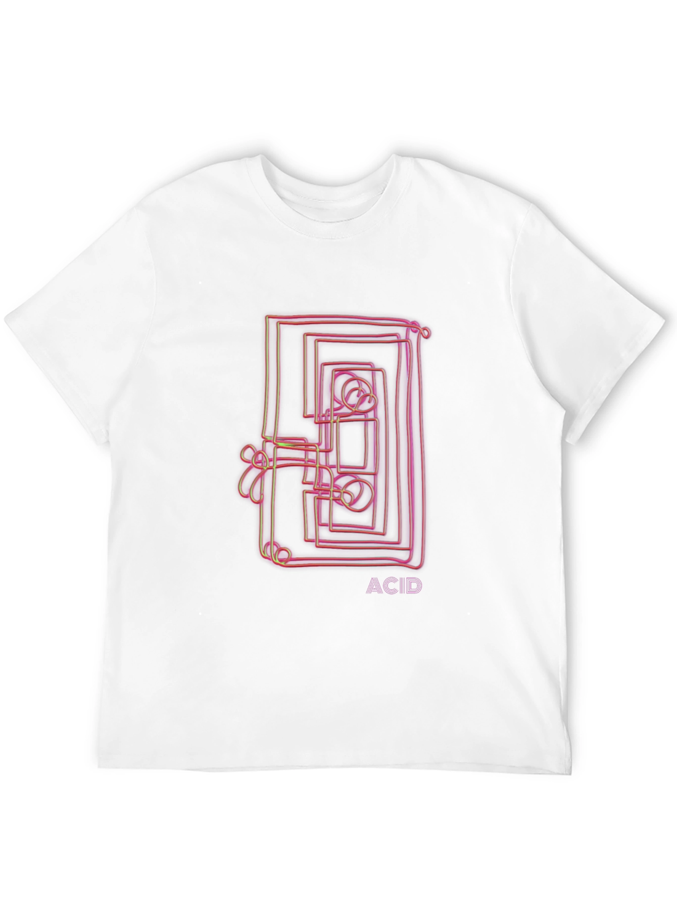 Black Abstract 'ACID' Graphic Tee - Black view 12