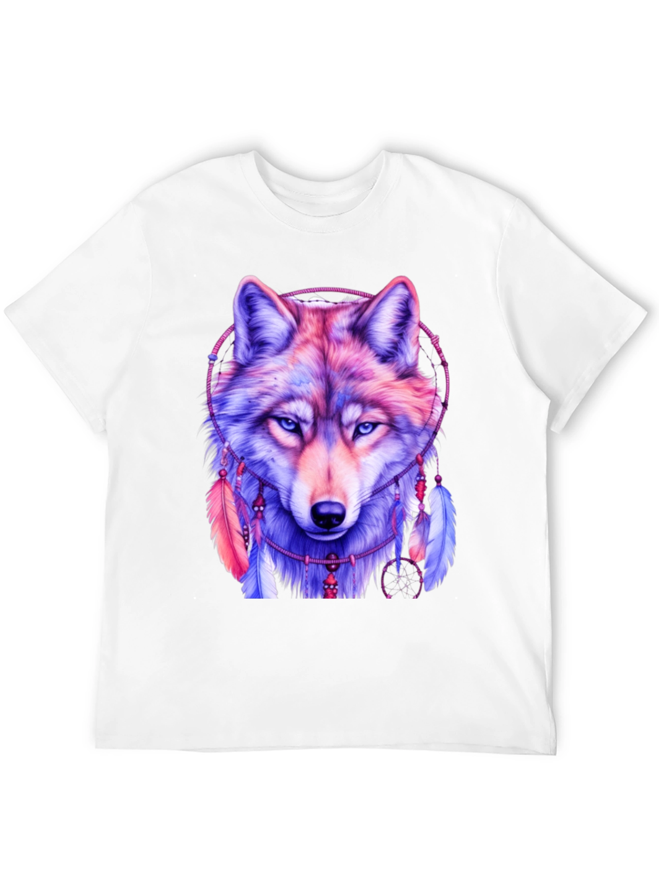 Black Wolf Dreamcatcher Graphic Tee view 12