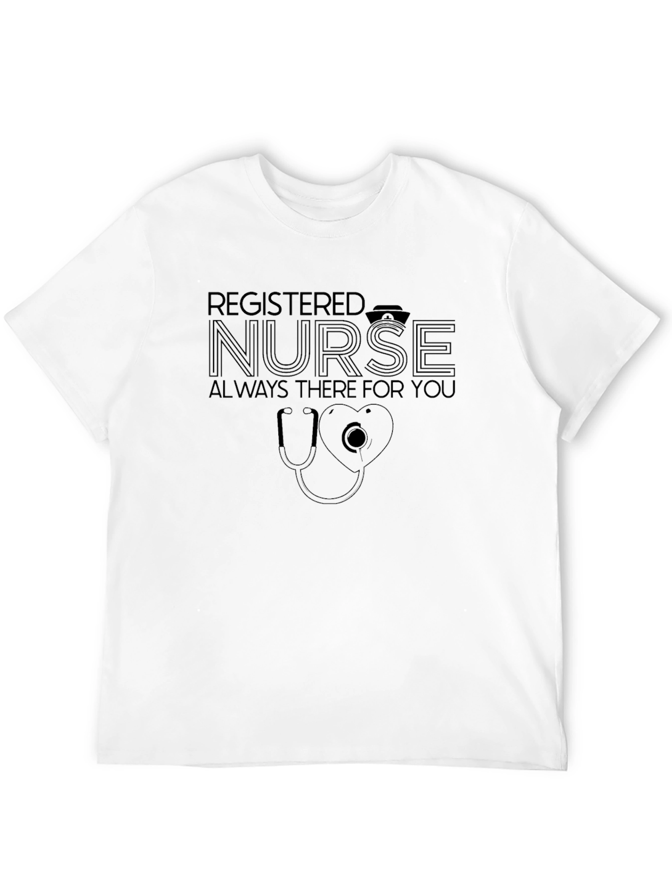 Black Registered Nurse Graphic T-Shirt view 12