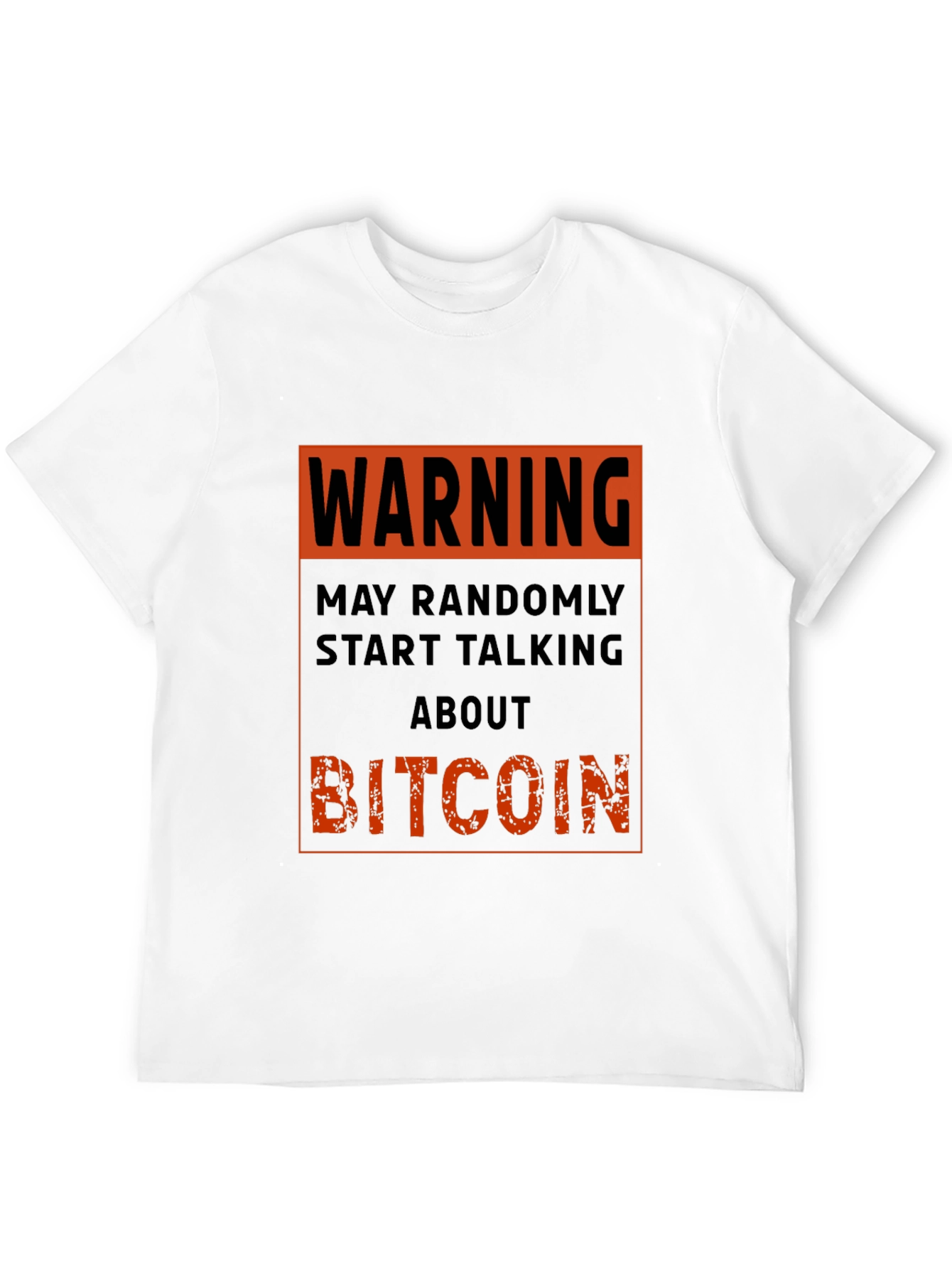 Black Warning Bitcoin T-Shirt - Funny Crypto Tee view 12