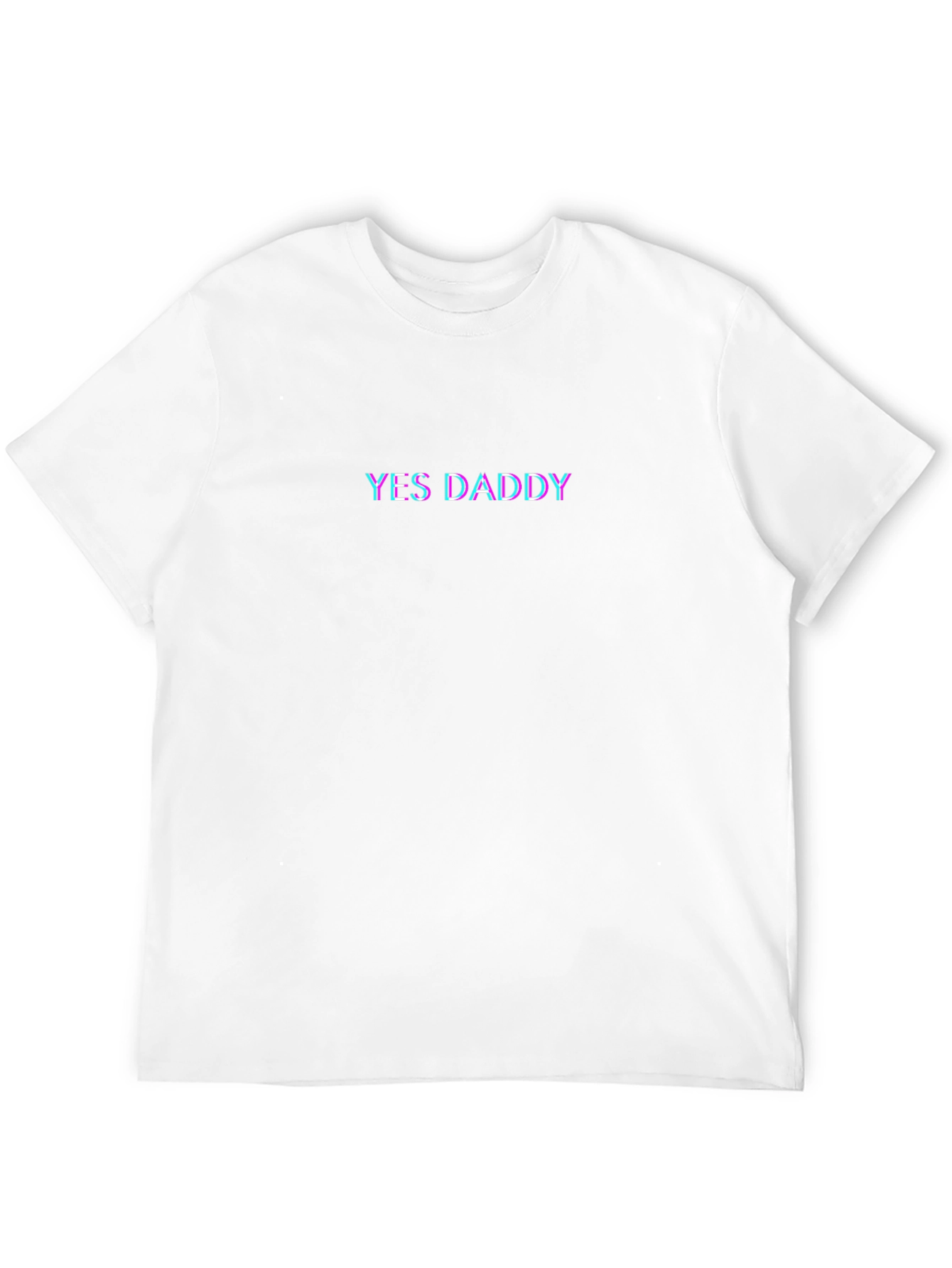 Black Yes Daddy Tee - Black Crew Neck T-Shirt view 12