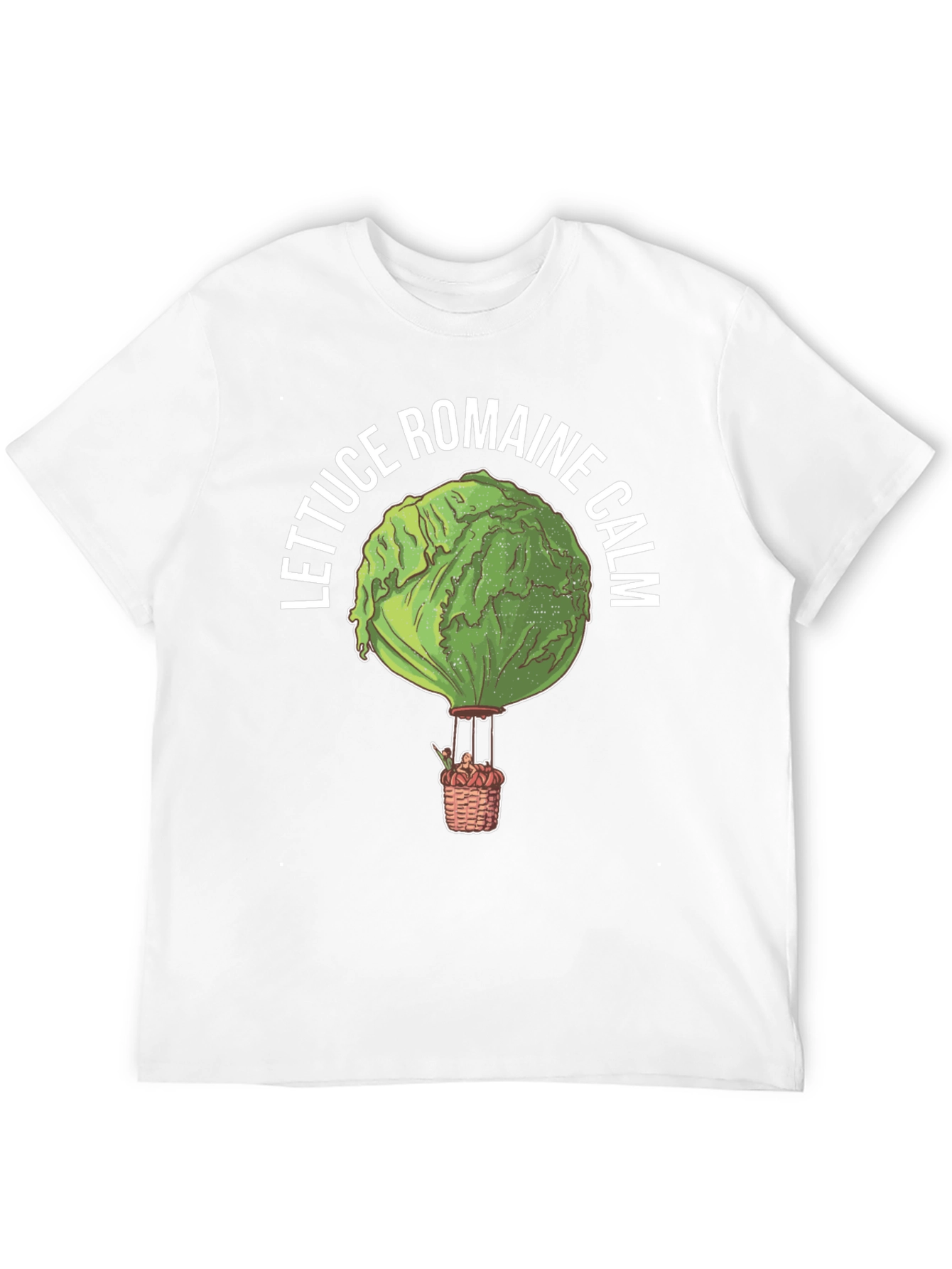 Black Lettuce Romaine Calm Funny Graphic T-Shirt view 12