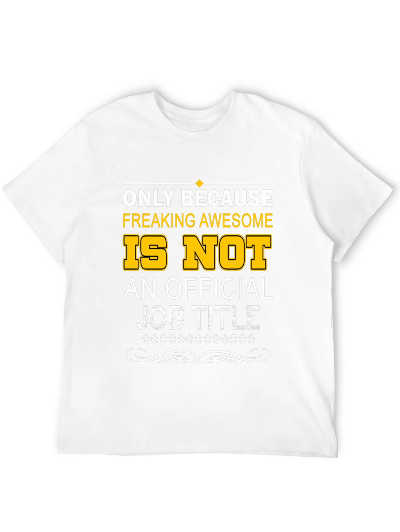 Black Freaking Awesome Official Job Title T-Shirt view 12