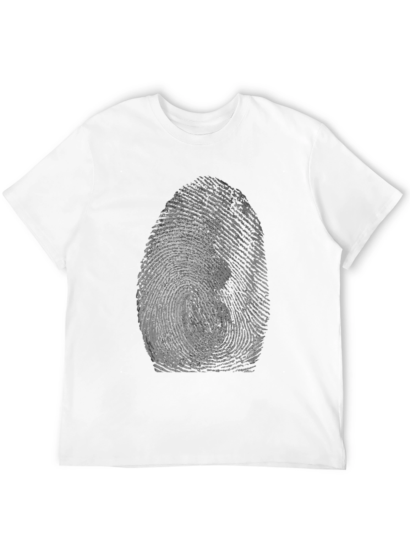 Black Fingerprint Graphic Tee - Unique Design view 12