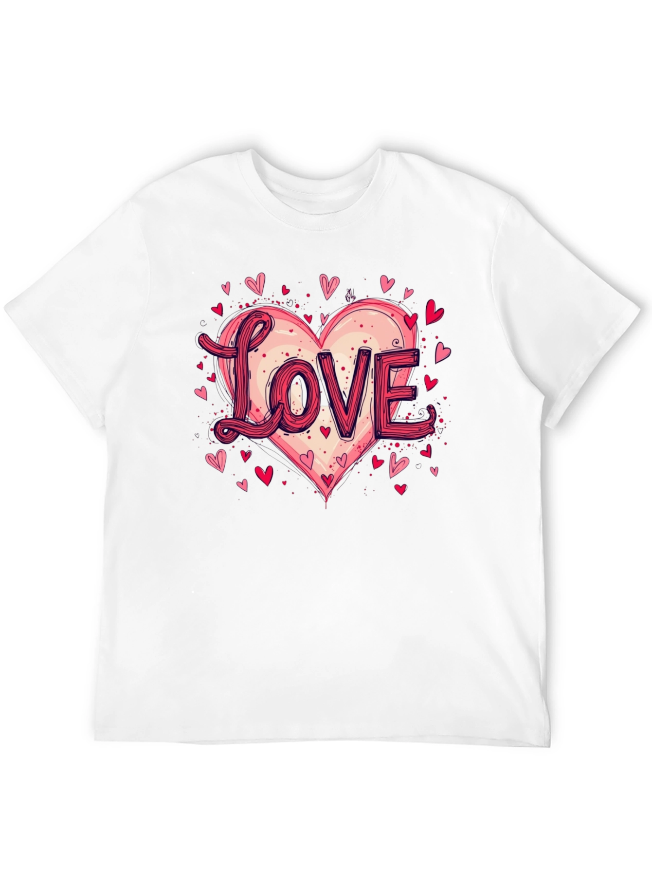 Black Love Heart Graphic Tee - Valentine's Day view 12