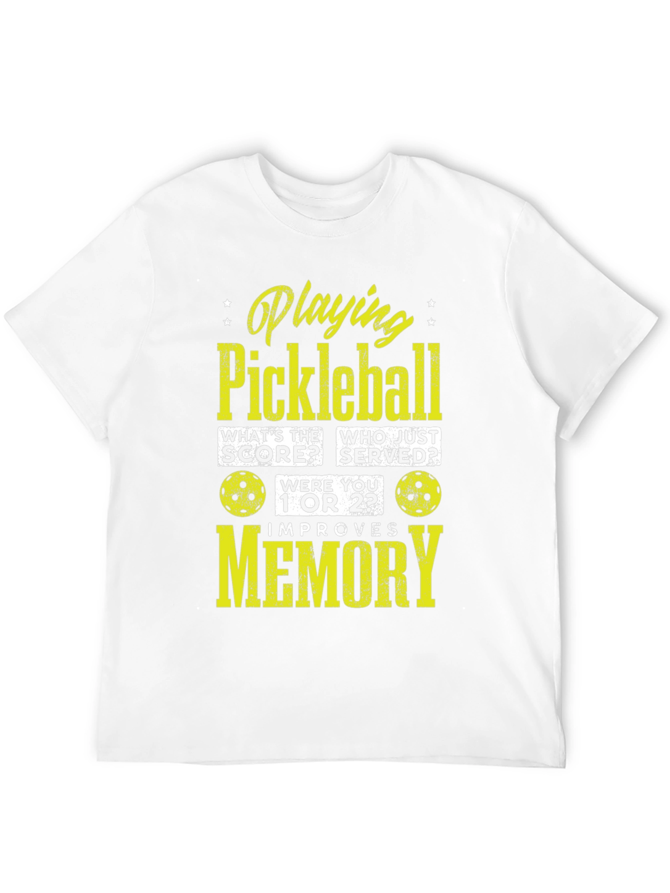 Black Pickleball Memory T-Shirt - Funny Sports Tee view 12