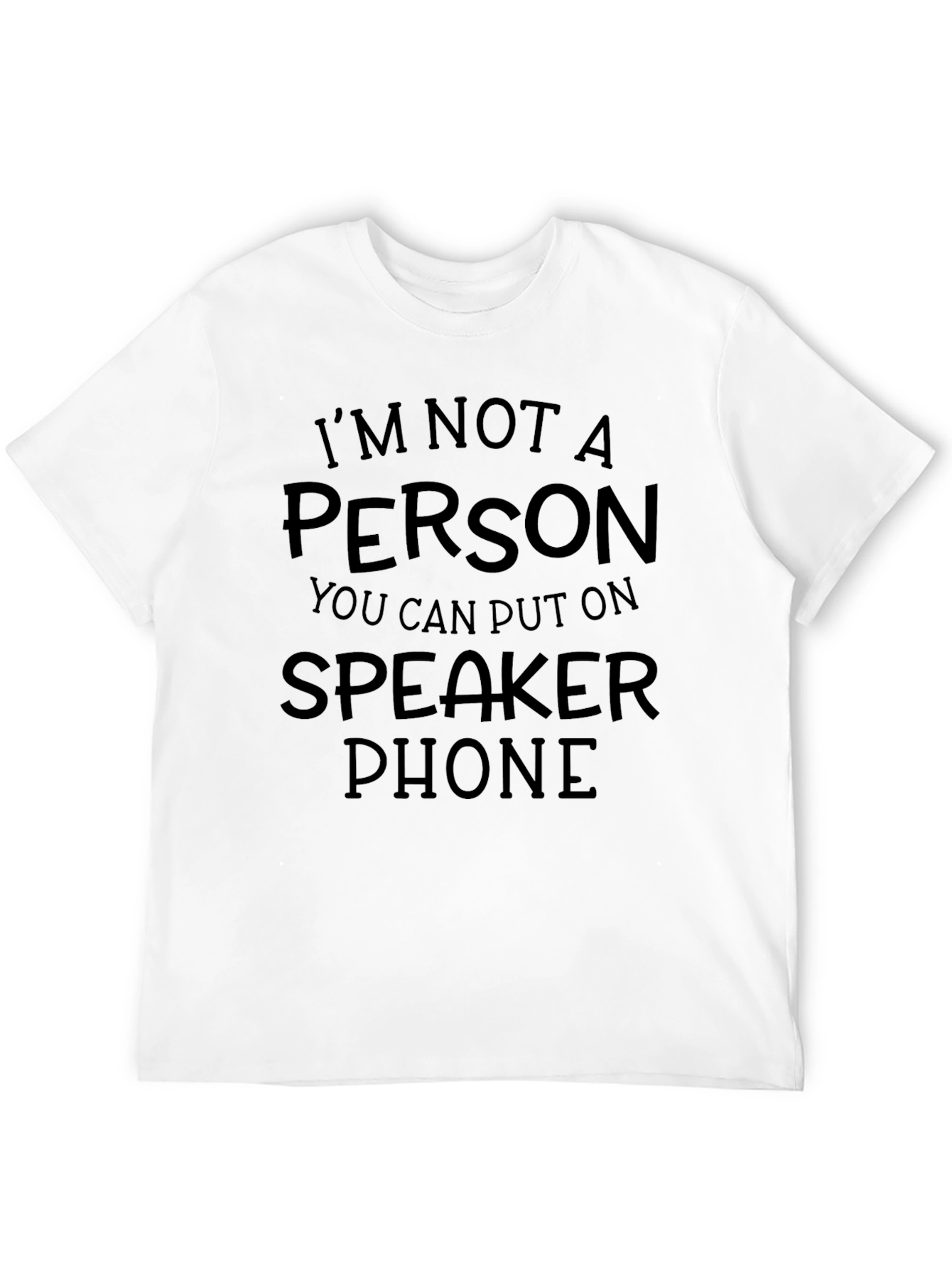 Black Speakerphone Statement T-Shirt view 12