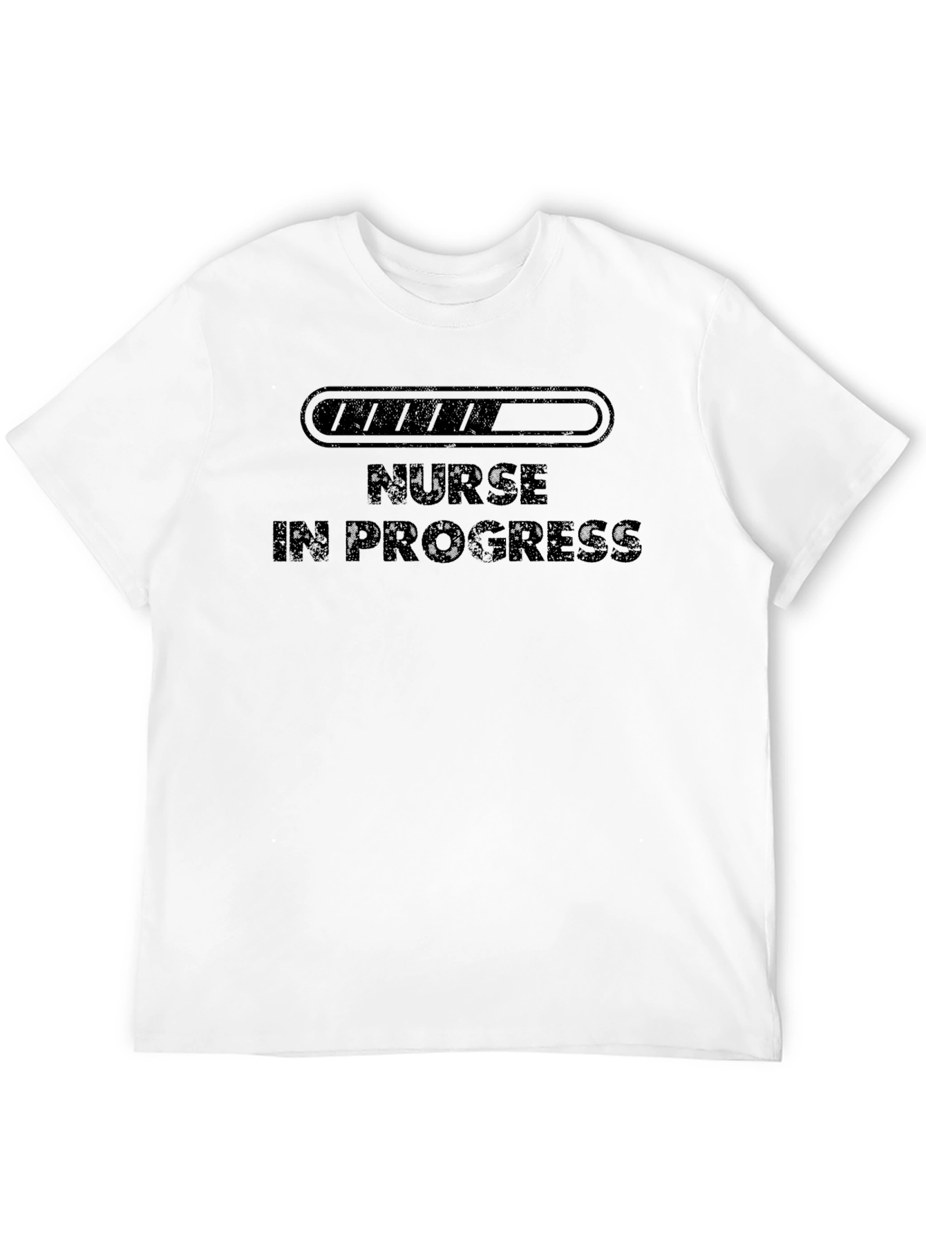 Black Nurse In Progress T-Shirt - Black Cotton Blend Tee view 12