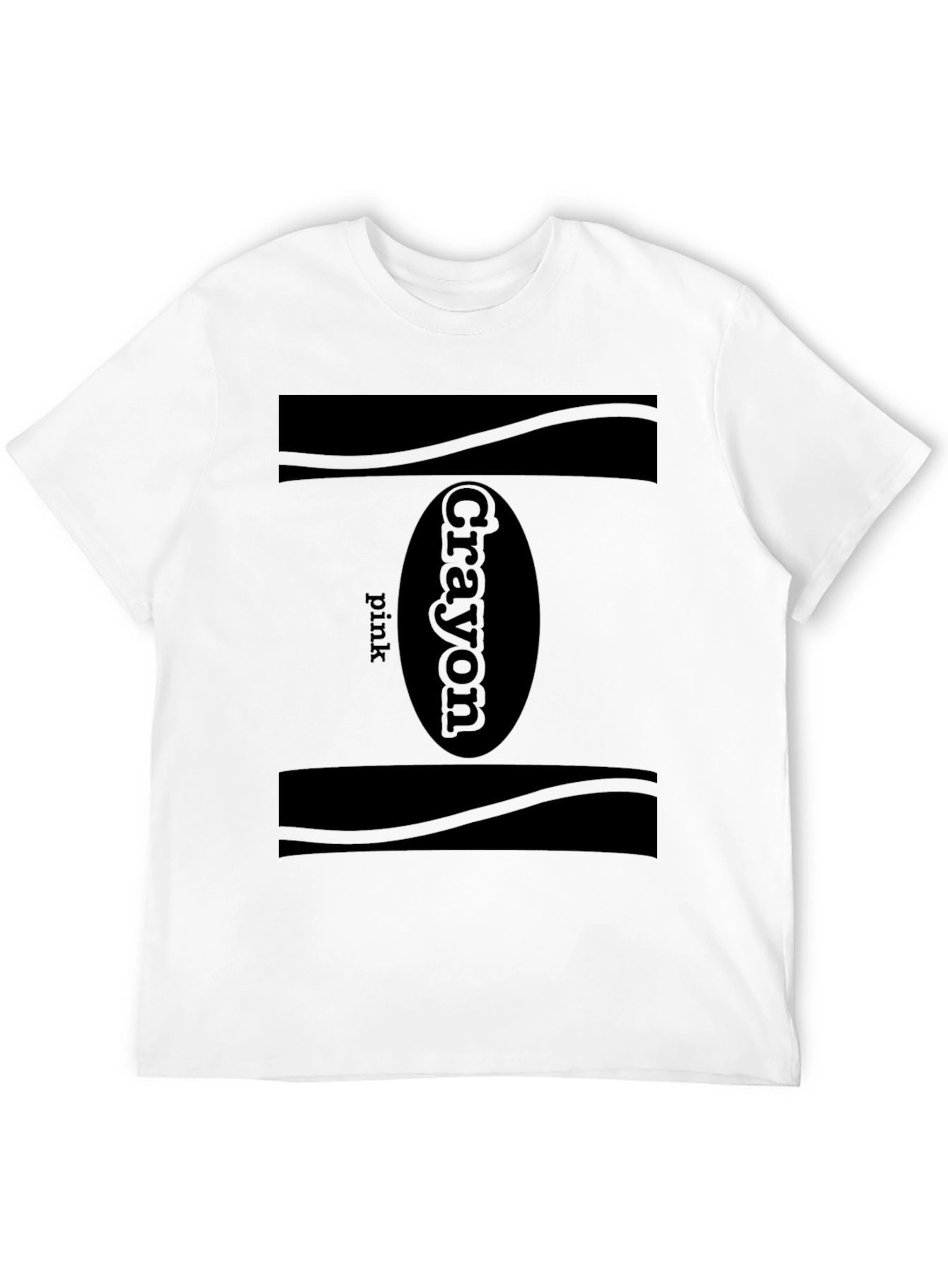 Black Pink Crayon T-Shirt - Classic Design, Soft Cotton view 12