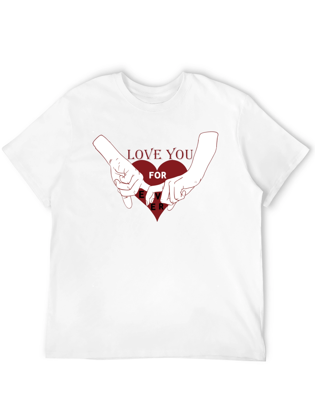 Black Love You Forever Graphic Tee - Black view 12