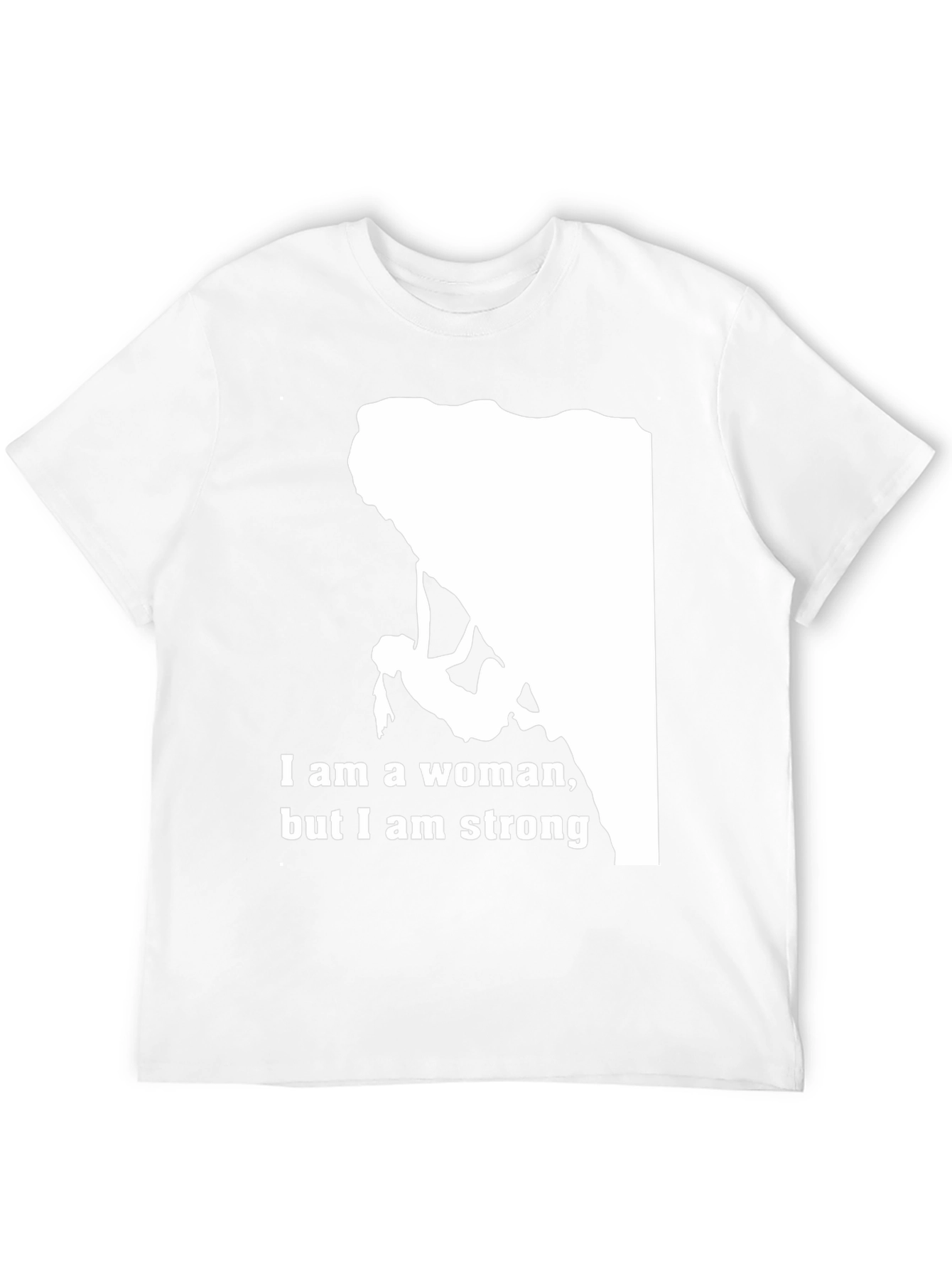 Black Strong Woman Climber T-Shirt - Black view 12