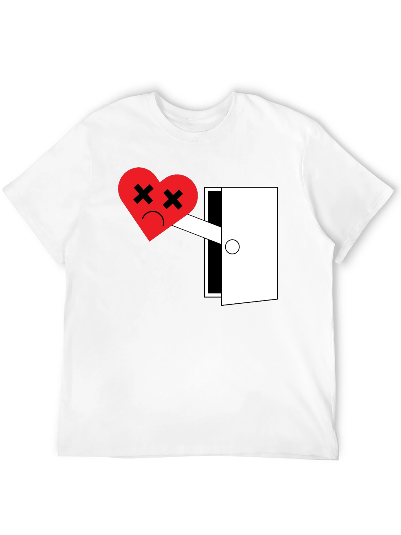 Black Heartbreak Tee - Funny Graphic T-Shirt for Men view 12