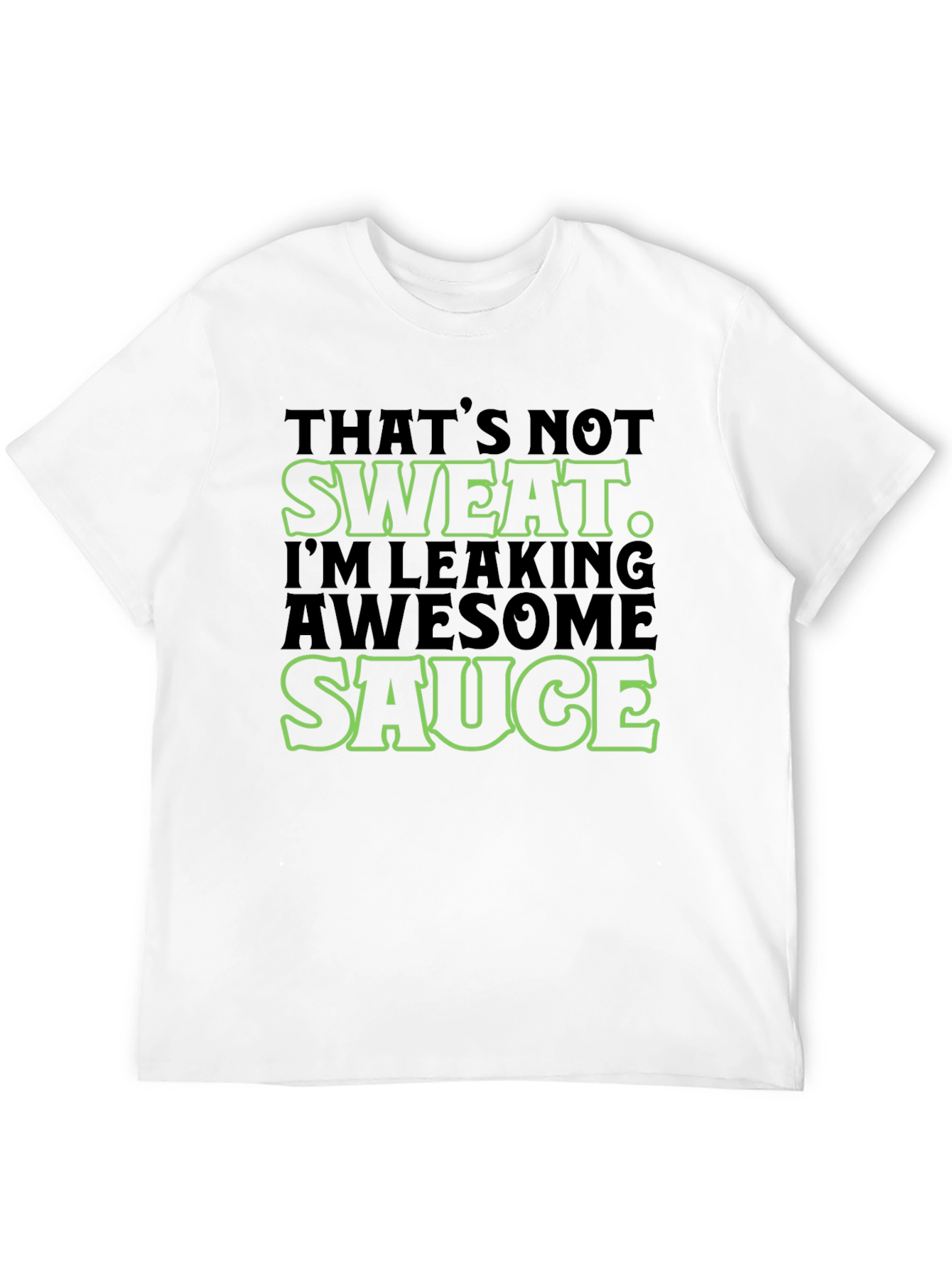 Black Awesome Sauce Men's Graphic Tee - Funny Slogan T-Shirt view 12