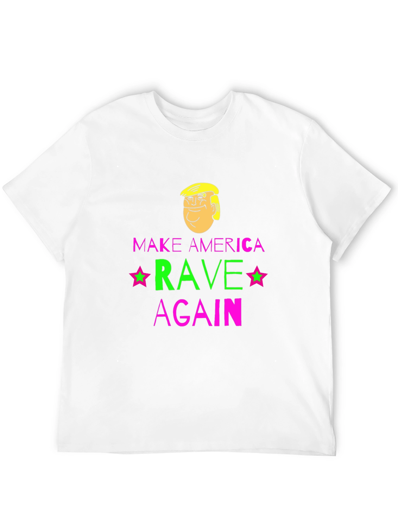 Black Make America Rave Again T-Shirt - Novelty Graphic Tee view 12