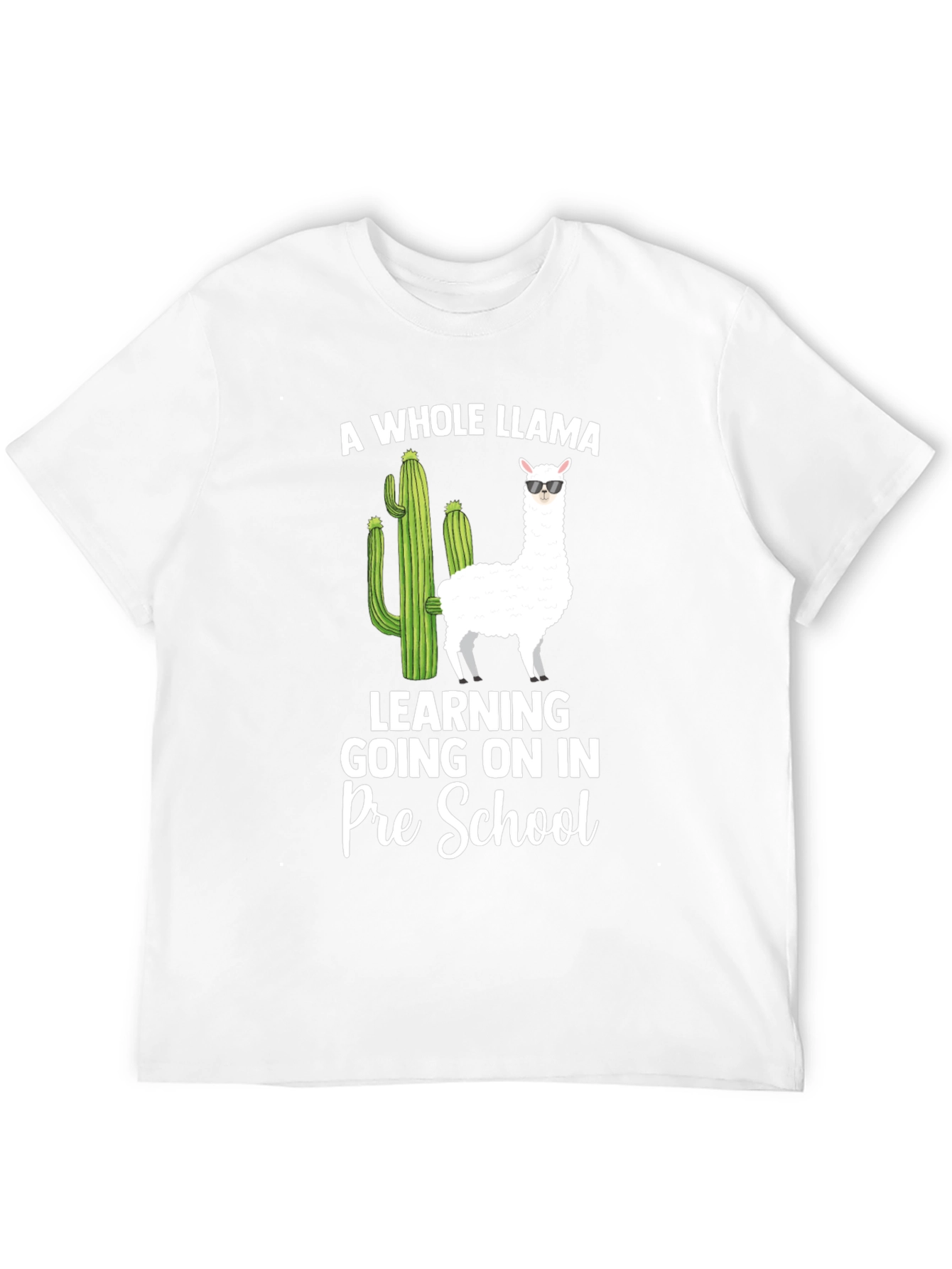 Black Llama Pre-School Teacher T-Shirt view 12