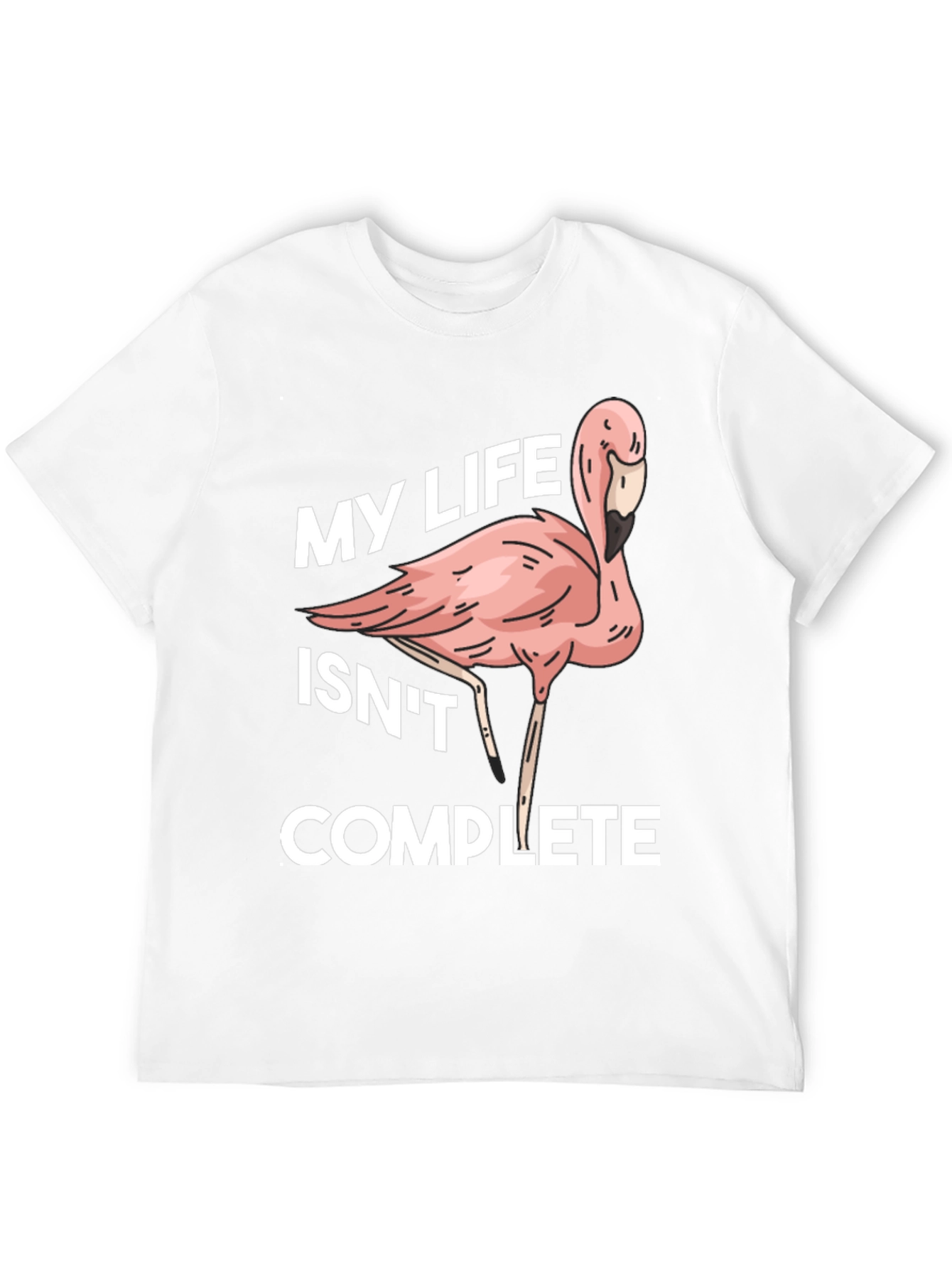 Black Flamingo Life Funny Graphic T-Shirt view 12