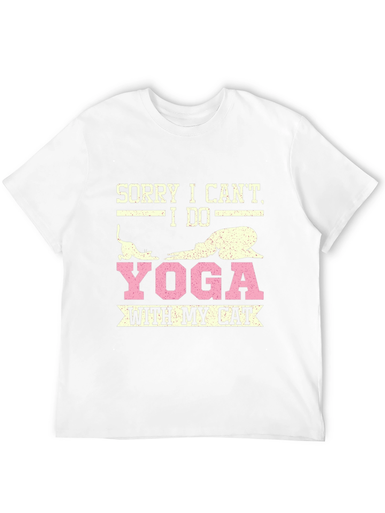 Black Yoga with My Cat T-Shirt view 12