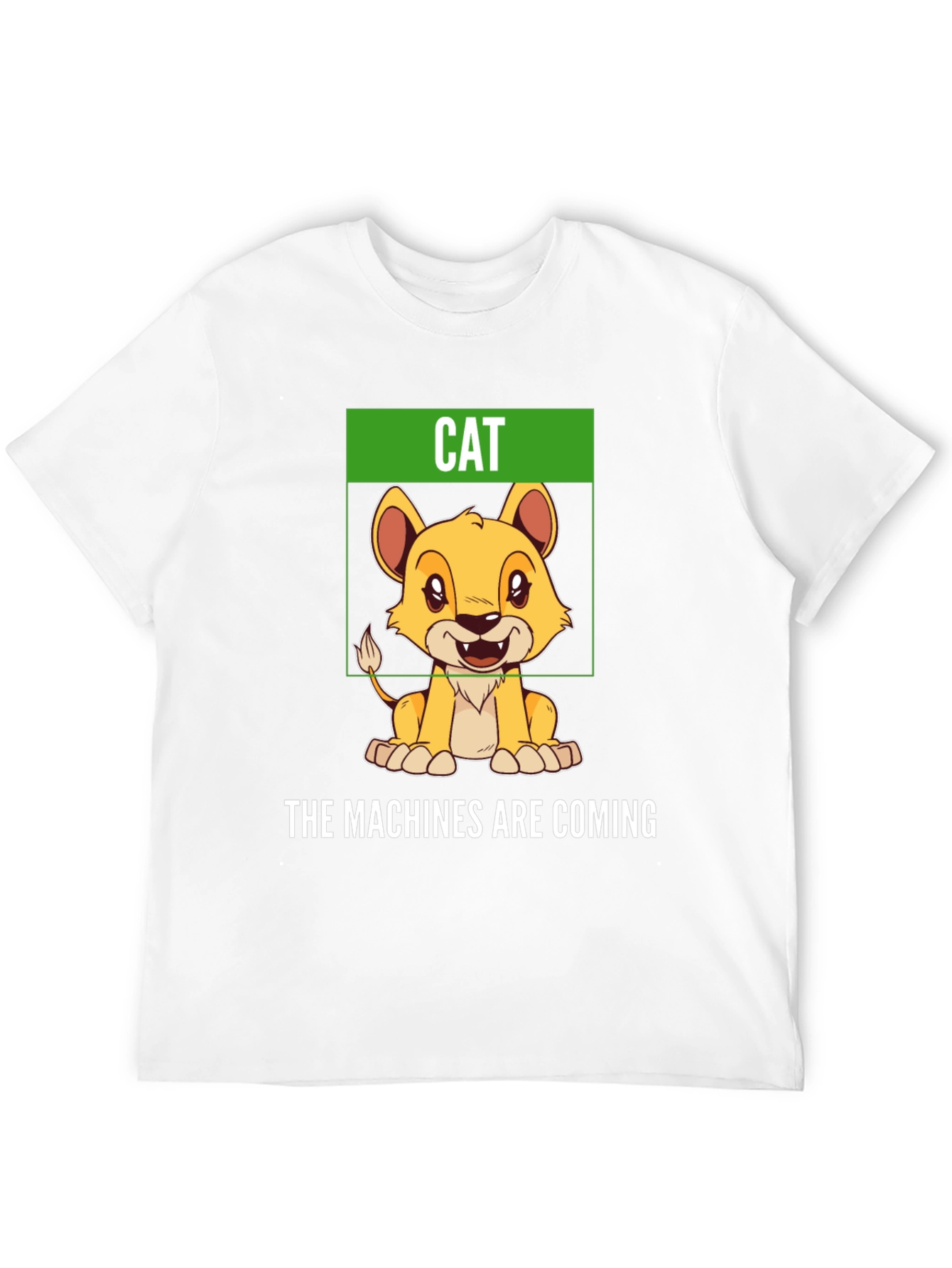 Black Humorous "Cat" T-Shirt - The Machines Are Coming view 12