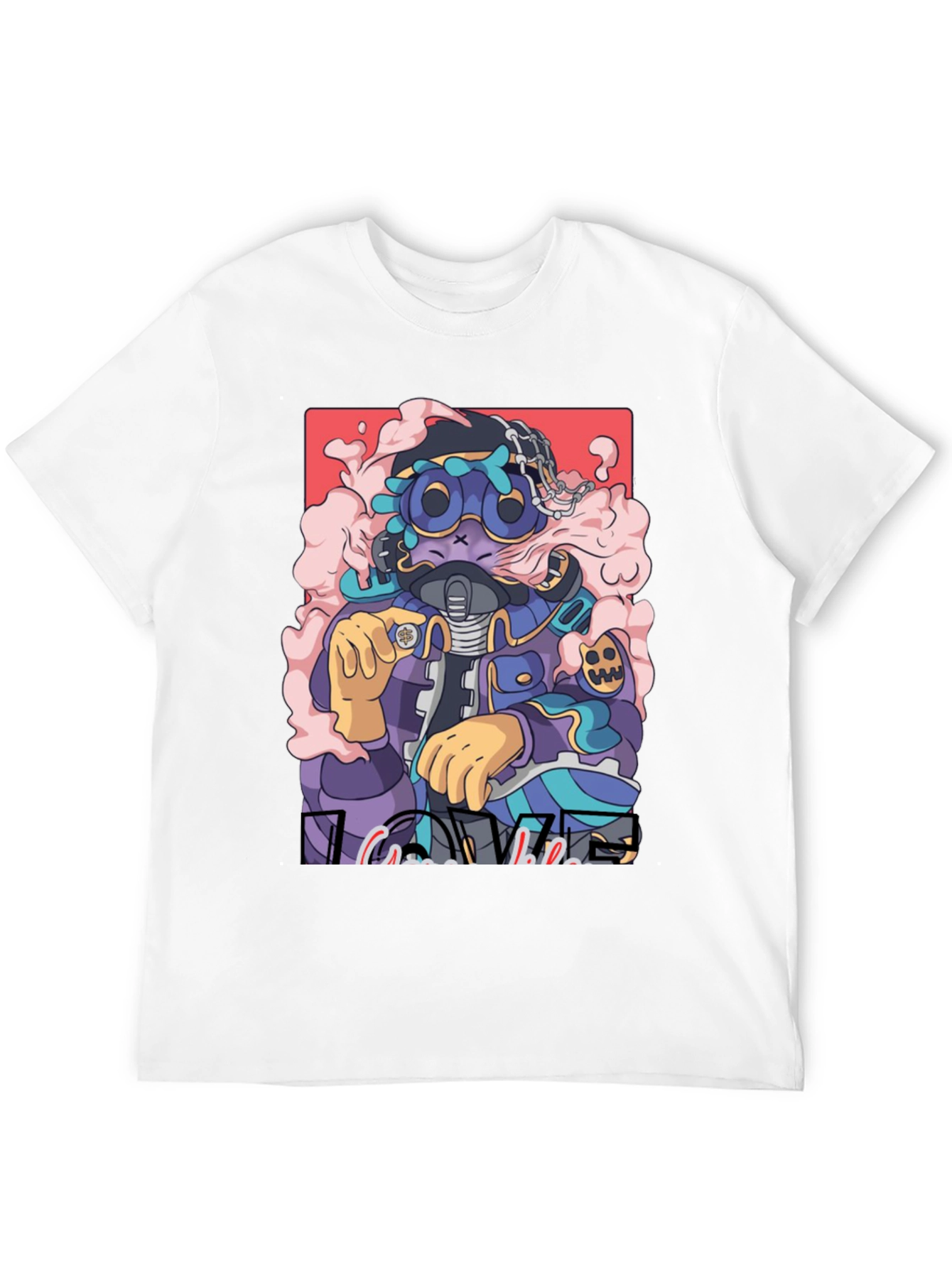 Black Urban Cartoon Graphic Tee view 12