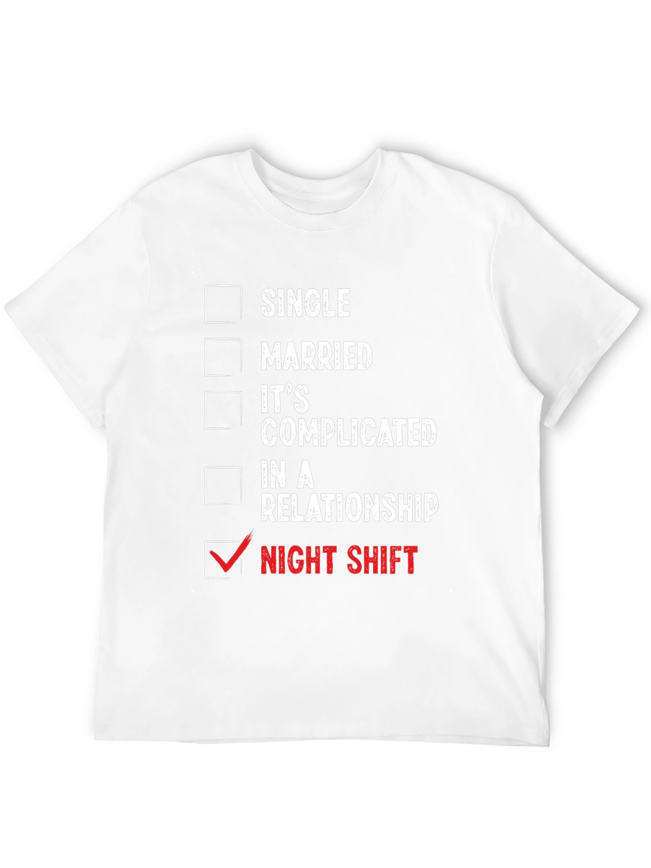 Black Night Shift Humor T-Shirt view 12