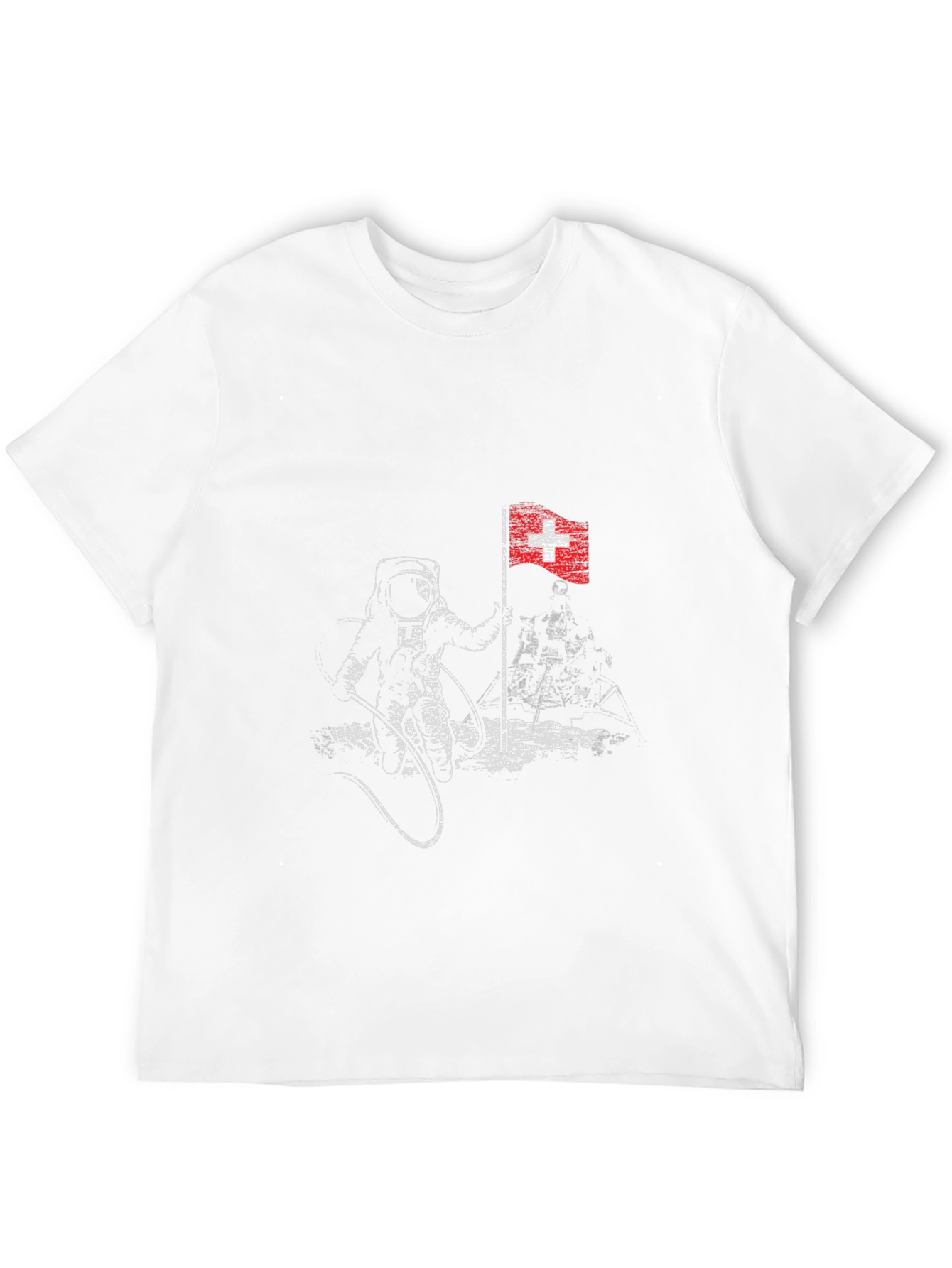 Black Swiss Astronaut T-Shirt view 12