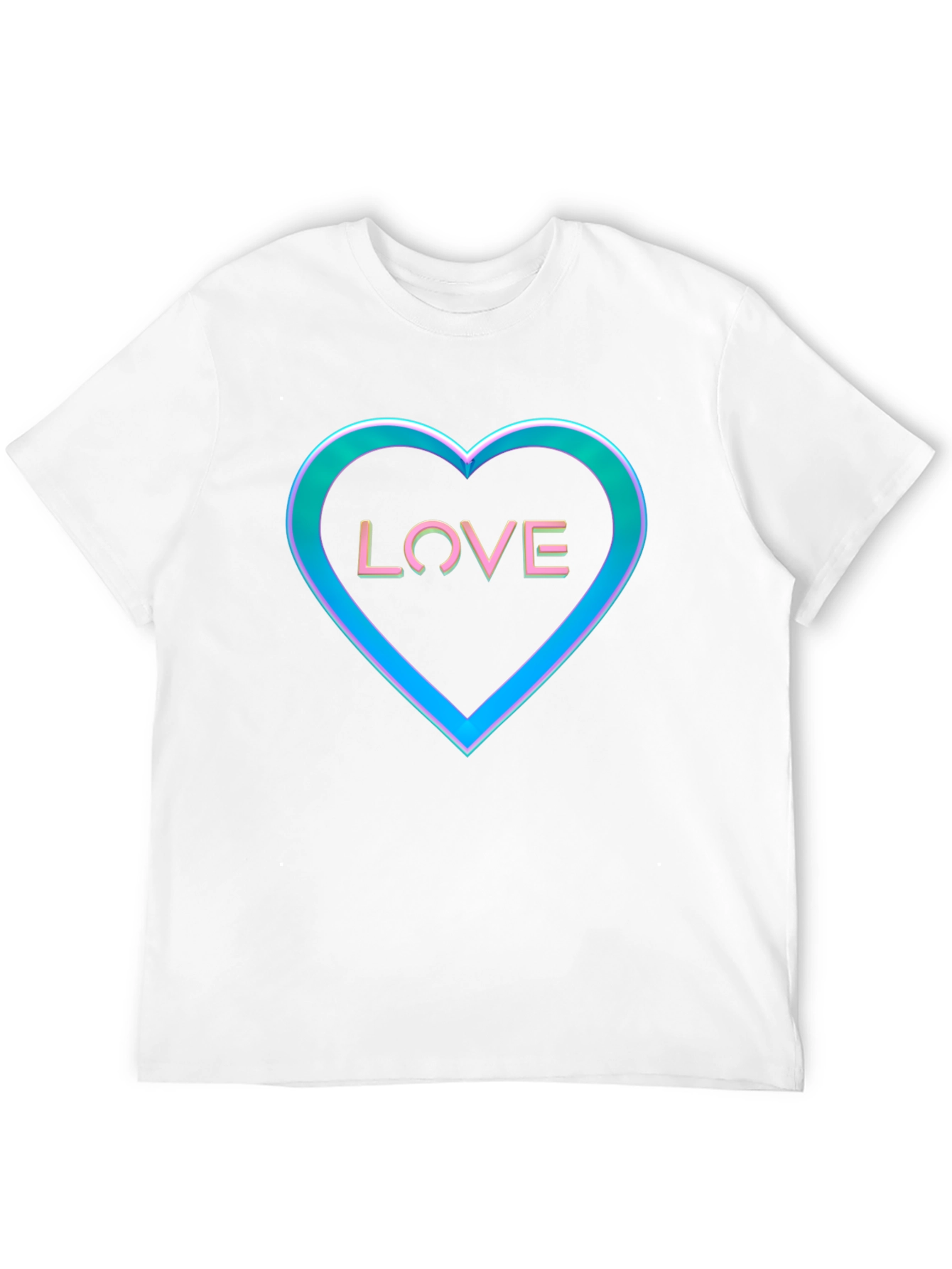 Black Love Heart Graphic Tee - Black view 12