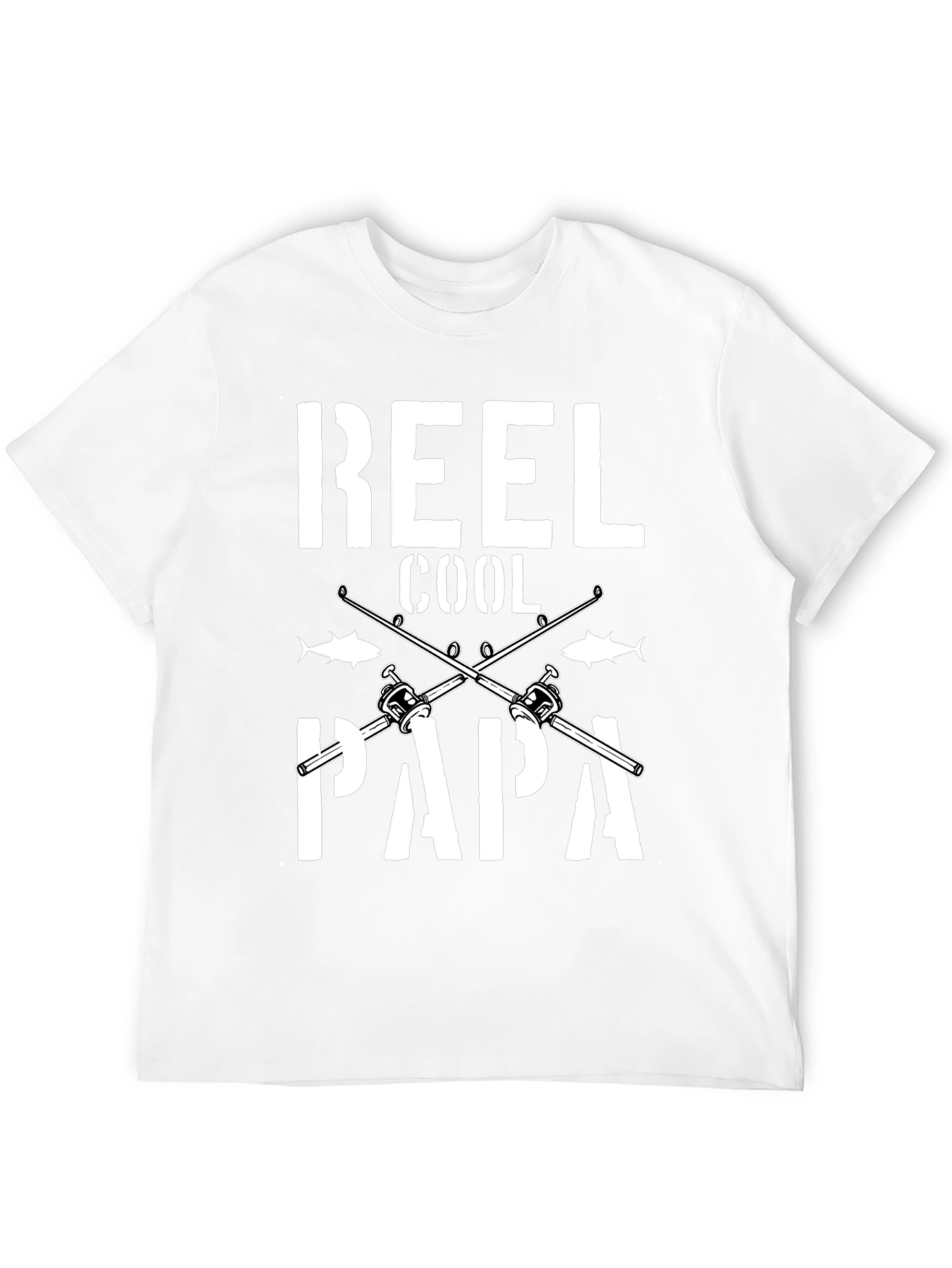 Black Reel Cool Papa Graphic T-Shirt Fishing Dad view 12