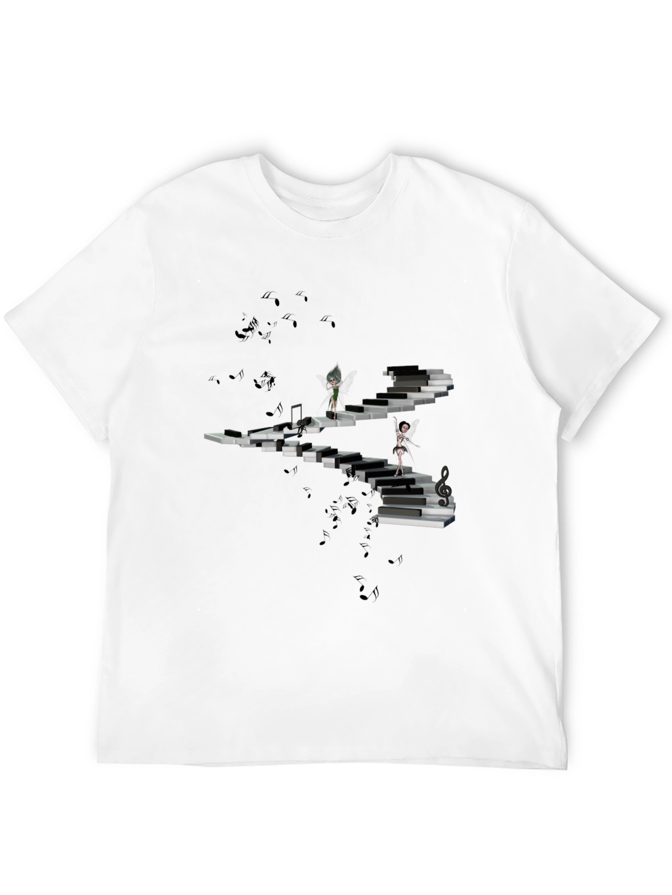 Black Piano Stairway T-Shirt view 12