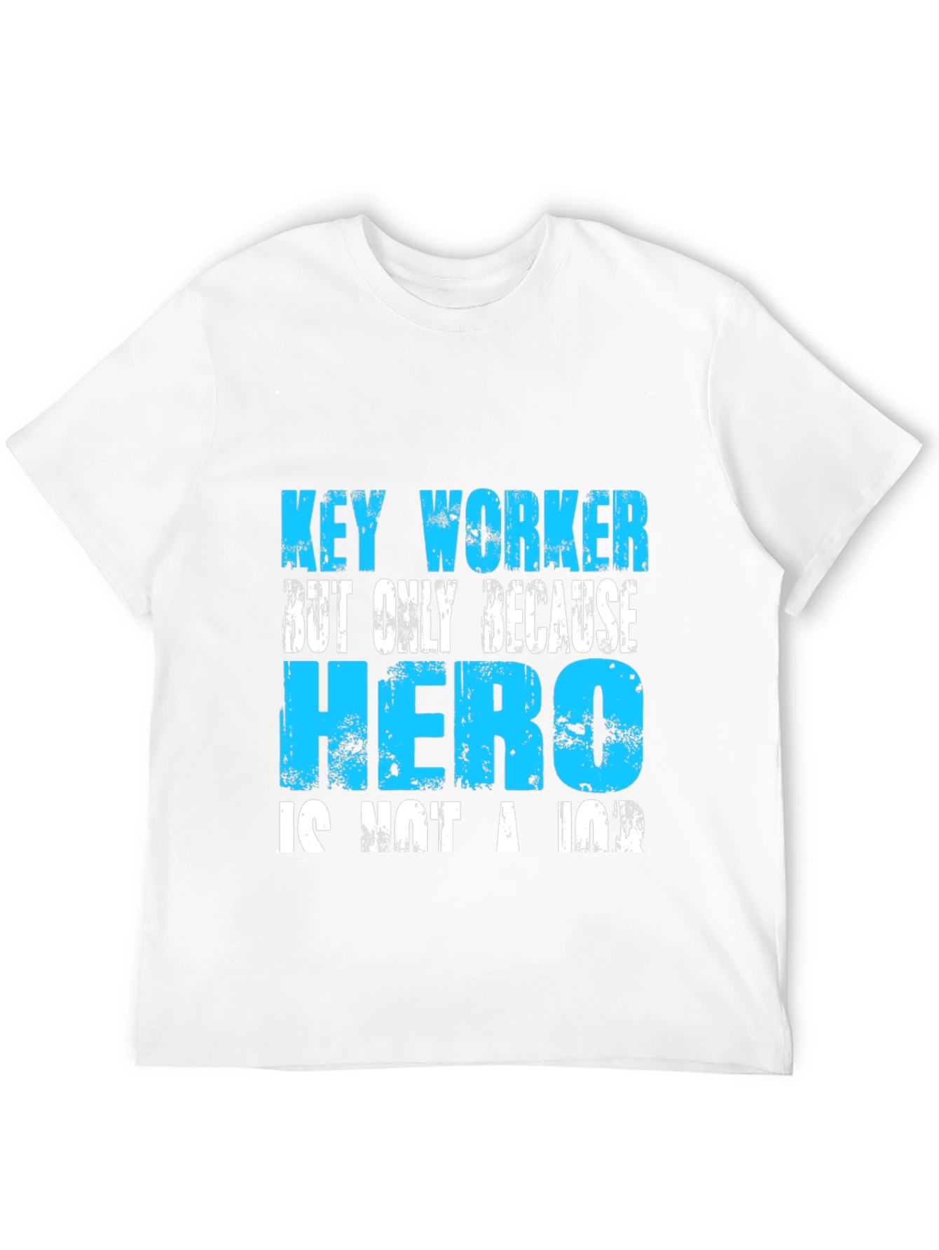 Black Key Worker Hero Graphic Tee - Essential Worker T-Shirt view 12