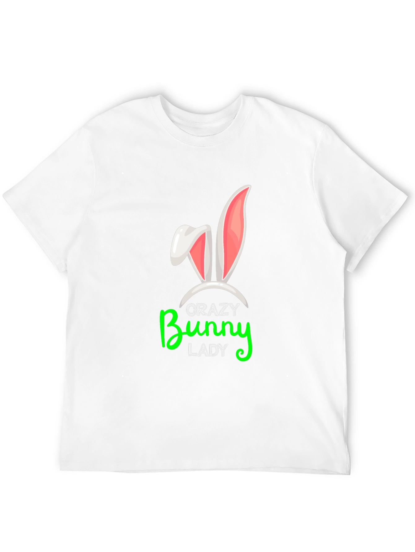 Black Crazy Bunny Lady Graphic Tee view 12