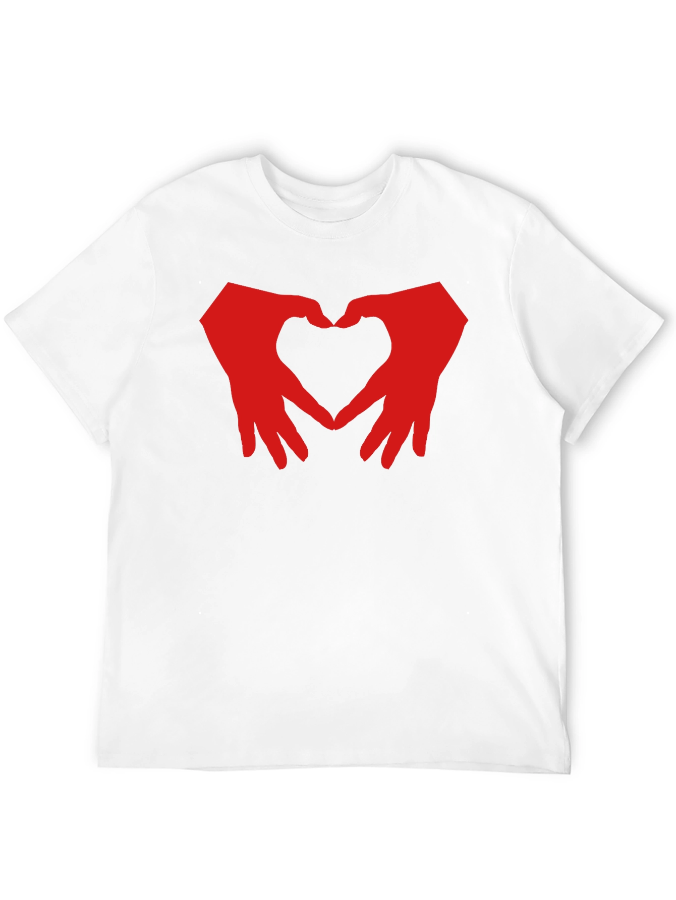Black Heart Hands Graphic T-Shirt - Black Cotton Blend view 12