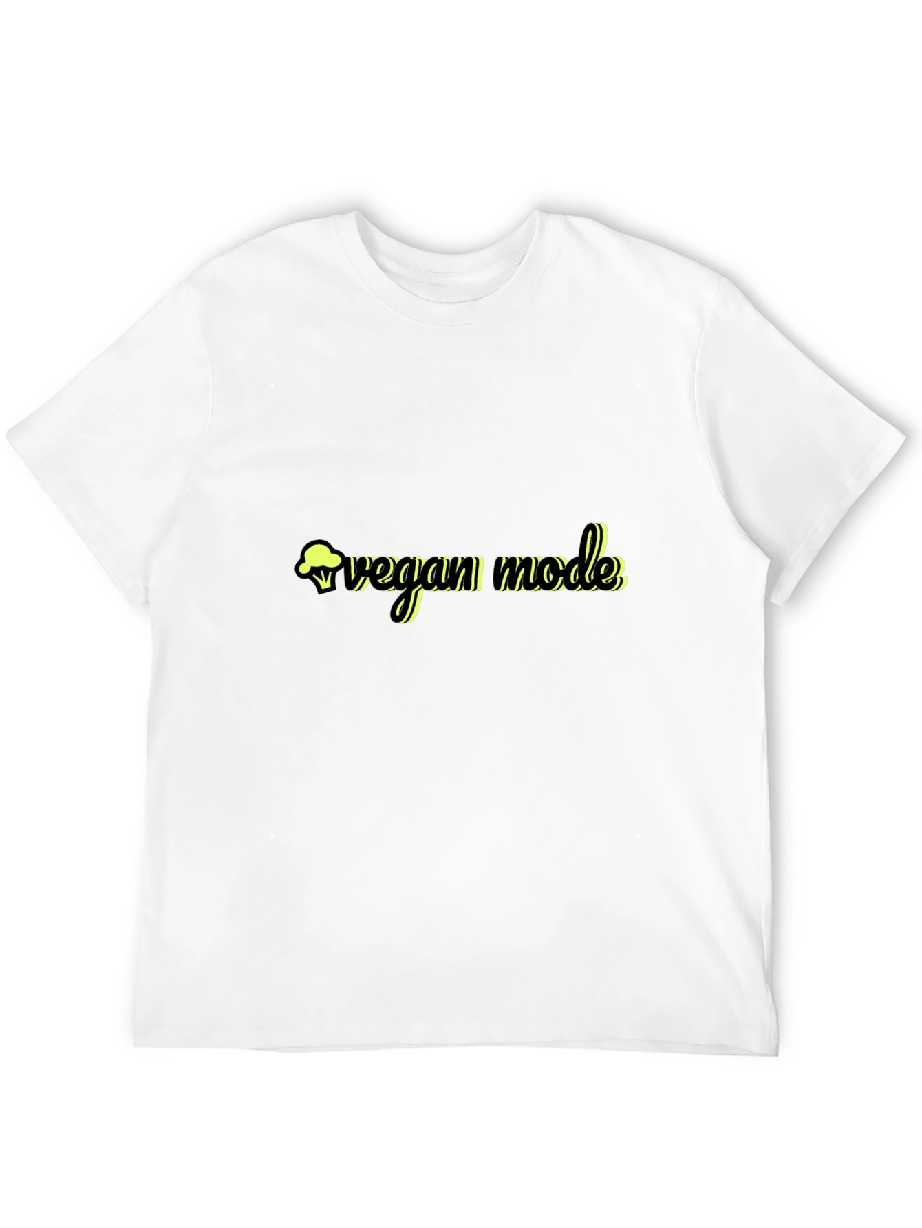 Black Vegan Mode Black T-Shirt view 12