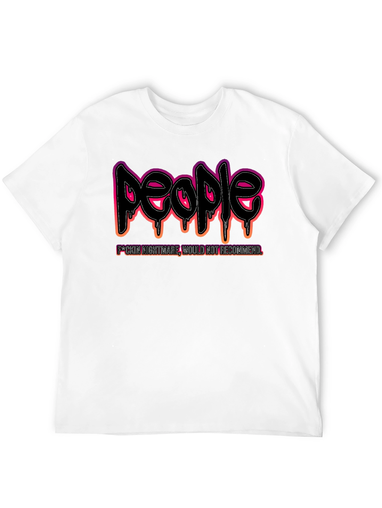 Black People Nightmare Graphic Black T-Shirt view 12