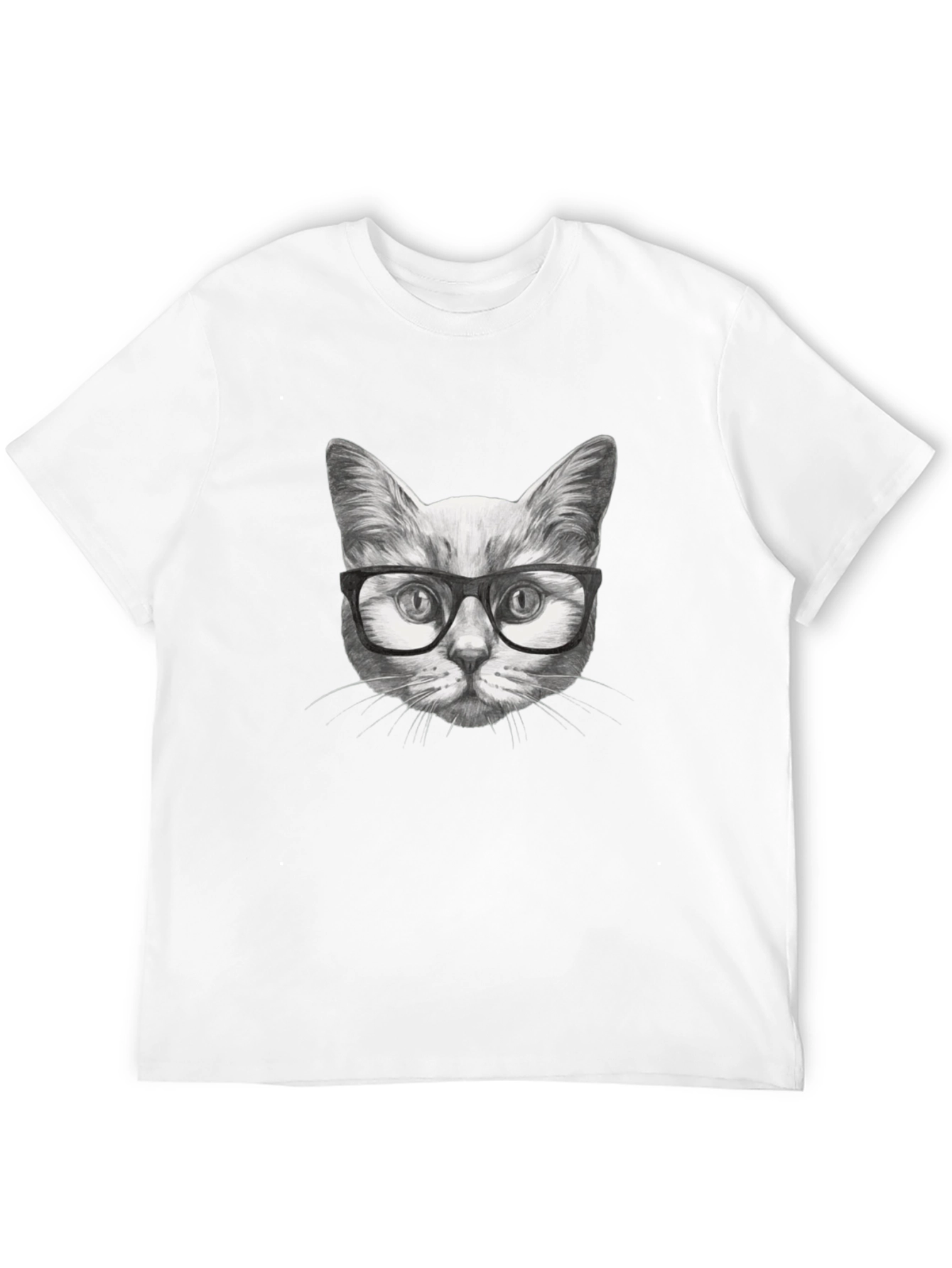 Black Cool Cat T-Shirt - Stylish Graphic Tee view 12