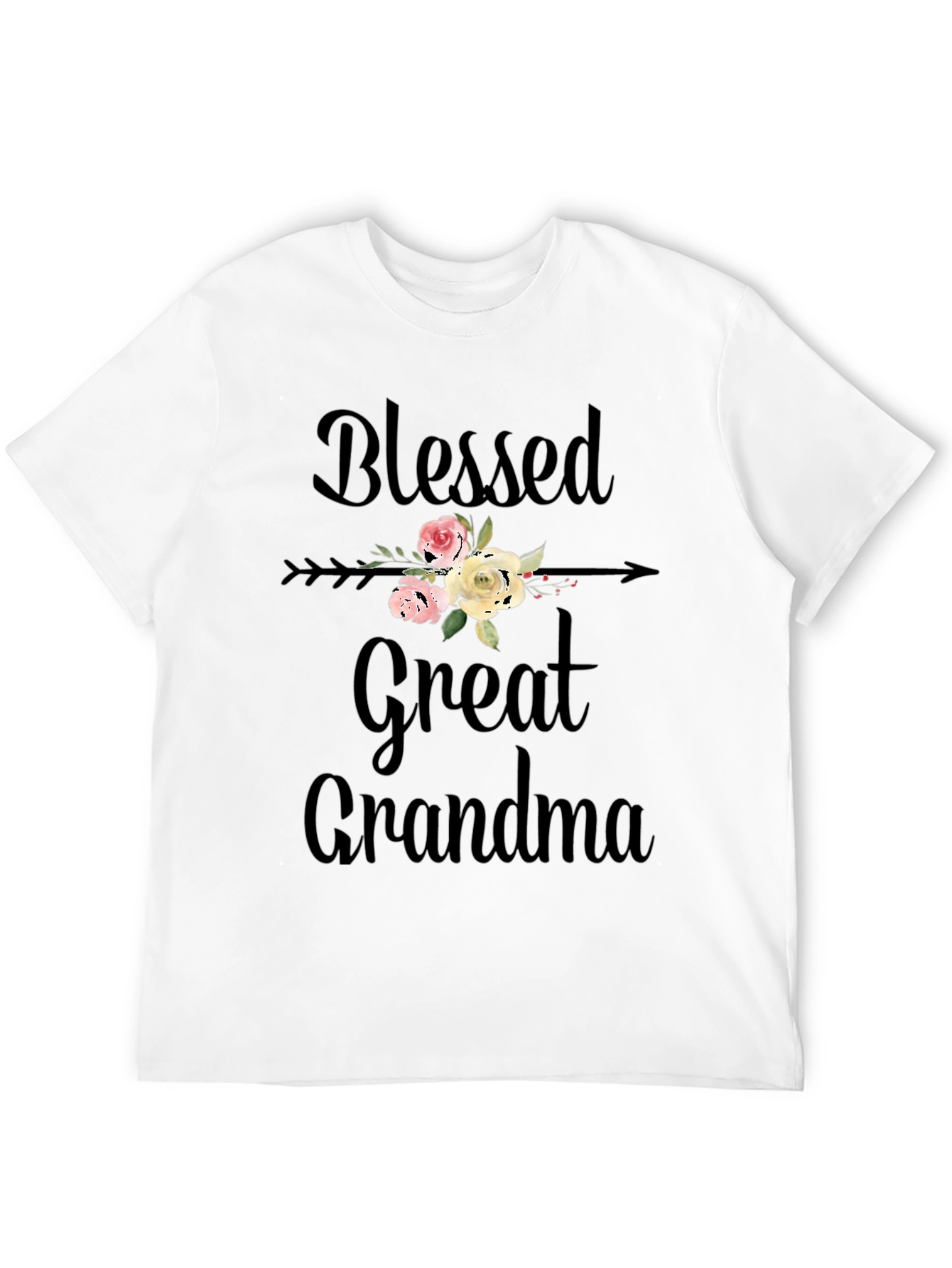 Black Blessed Great Grandma Graphic T-Shirt view 12