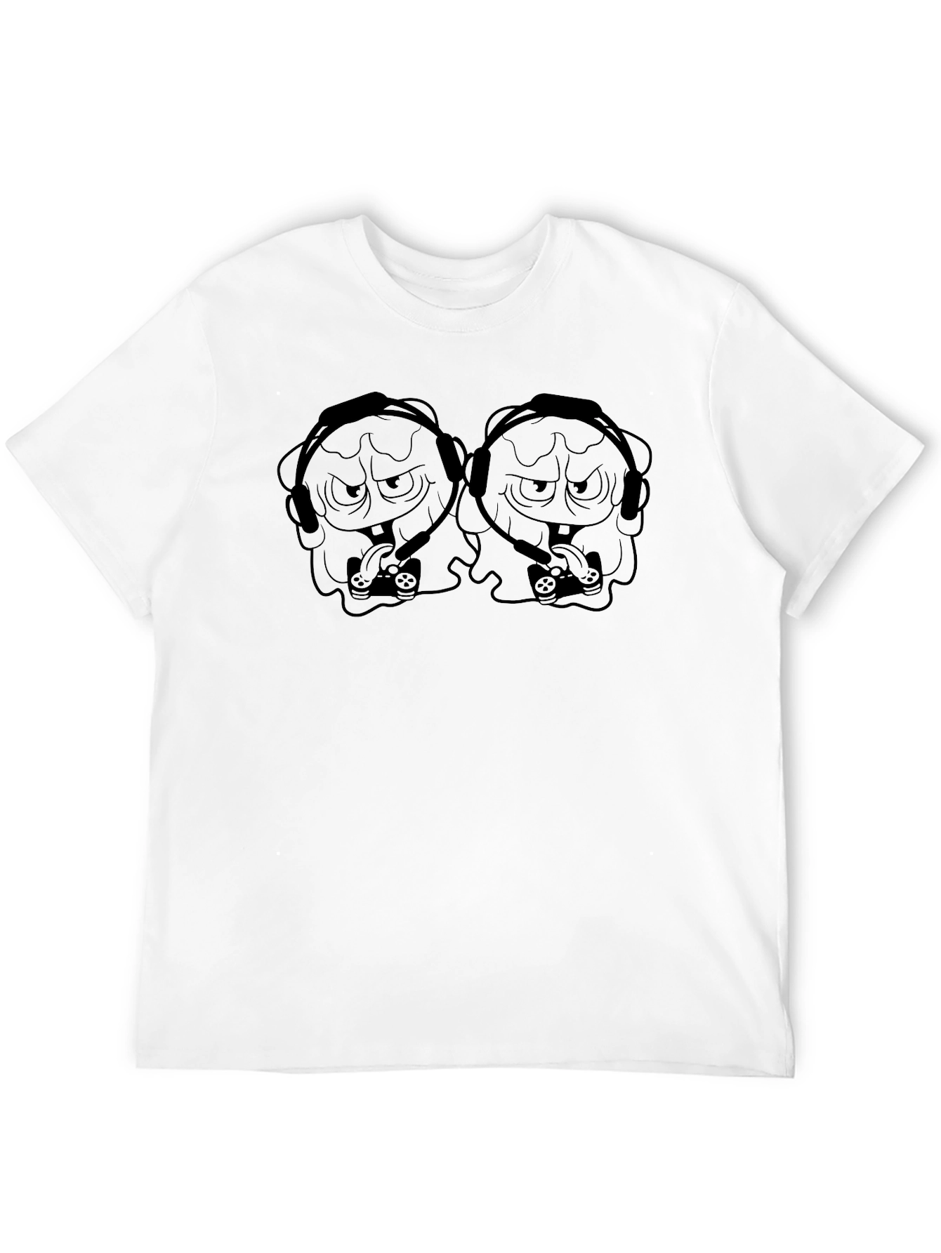 Black Gaming Spongebob Black T-Shirt view 12