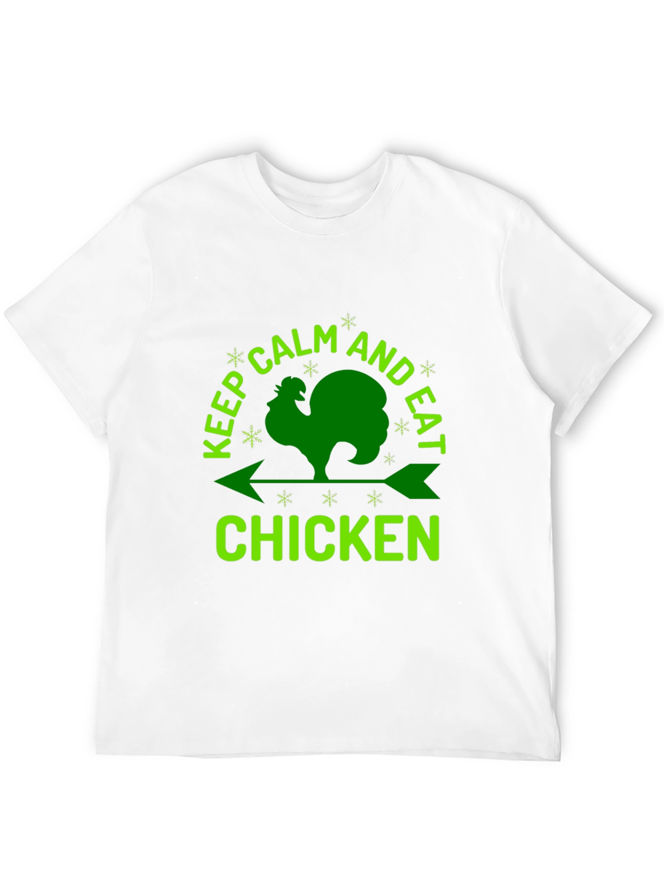 Black Keep Calm & Eat Chicken Graphic Tee view 12