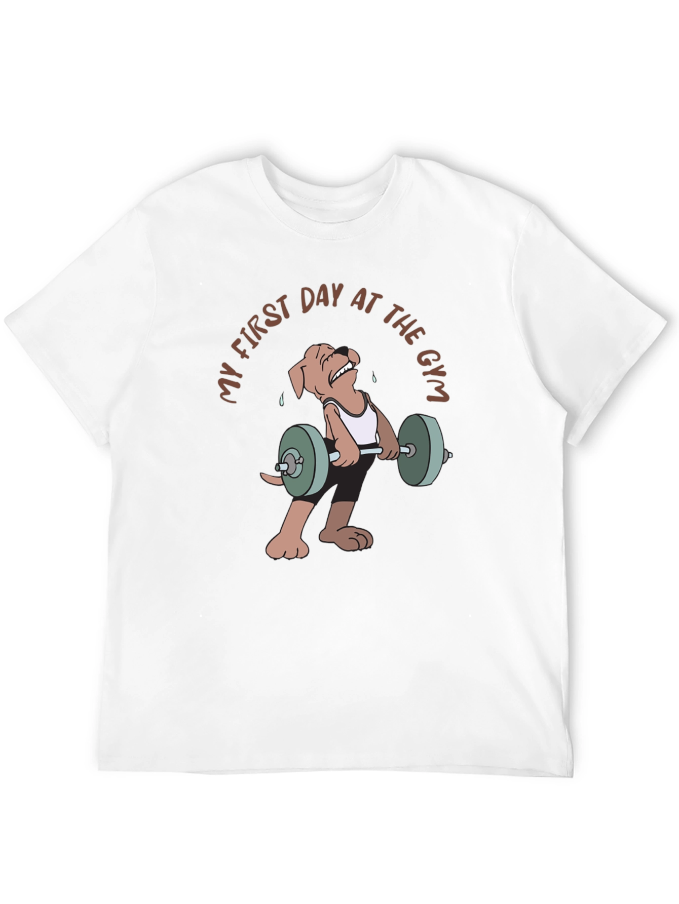 Black Dog's First Day at The Gym T-Shirt view 12