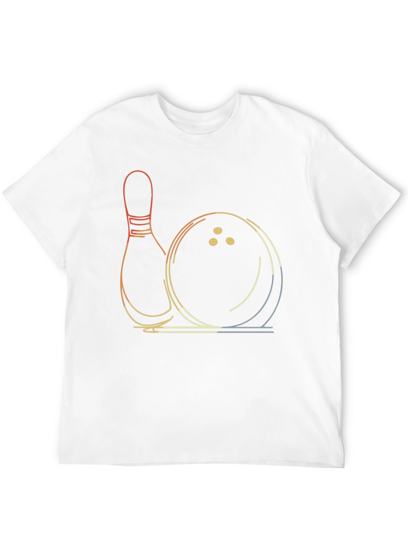 Black Retro Bowling Strike T-Shirt view 12