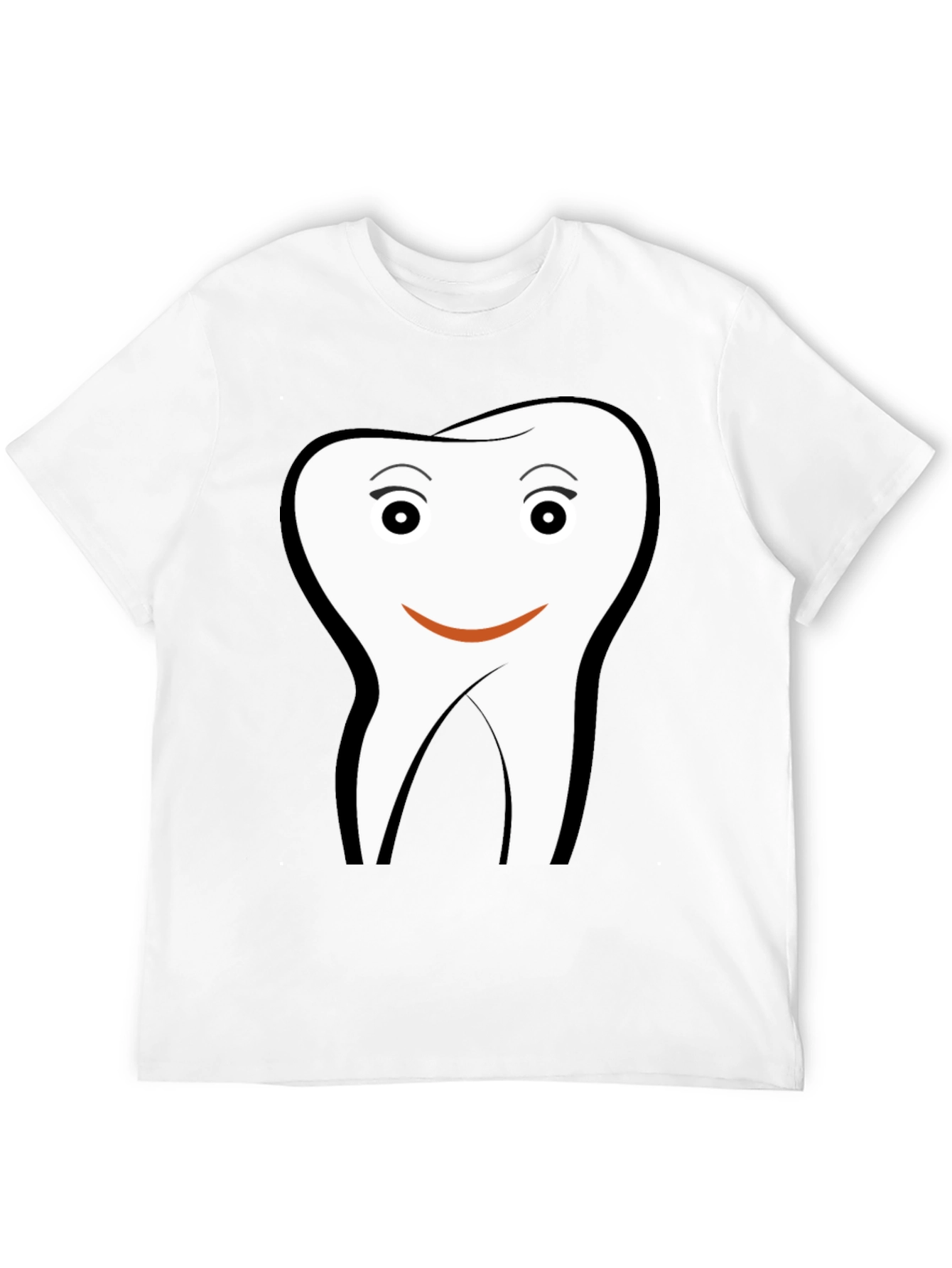 Black Funny Tooth Graphic Black T-Shirt view 12
