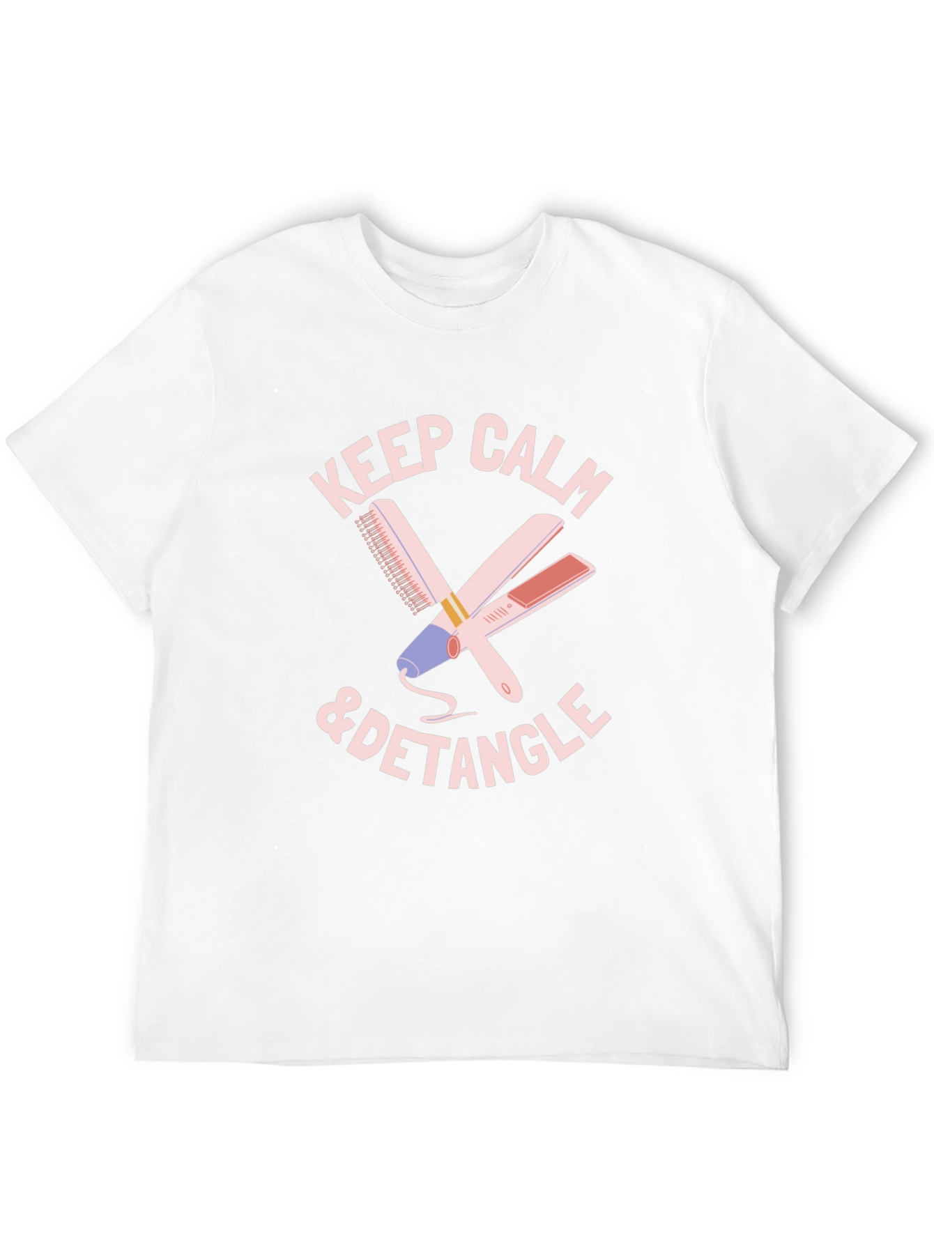 Black Keep Calm & Detangle T-Shirt view 12