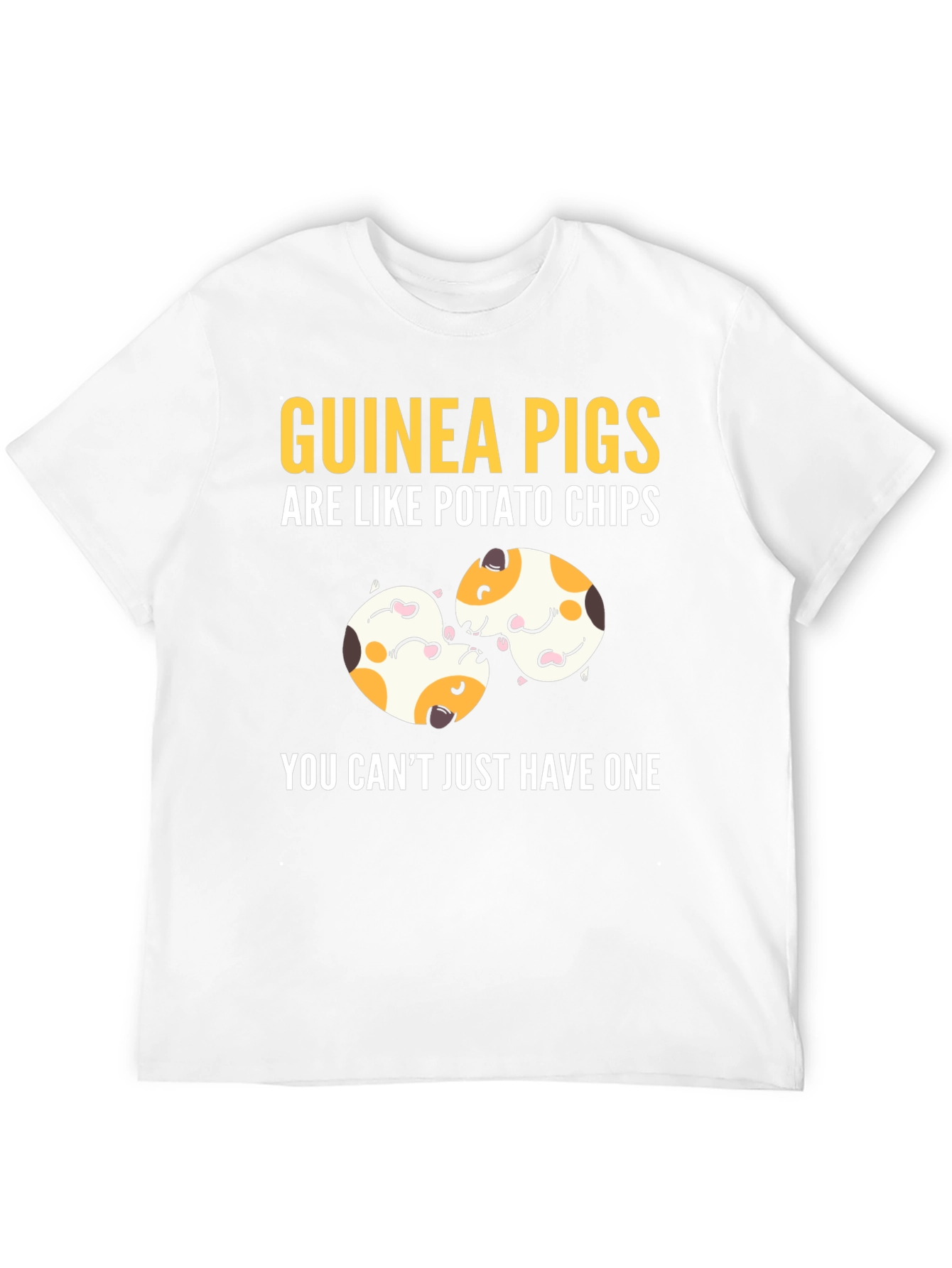 Black Guinea Pigs Potato Chips Funny T-Shirt view 12