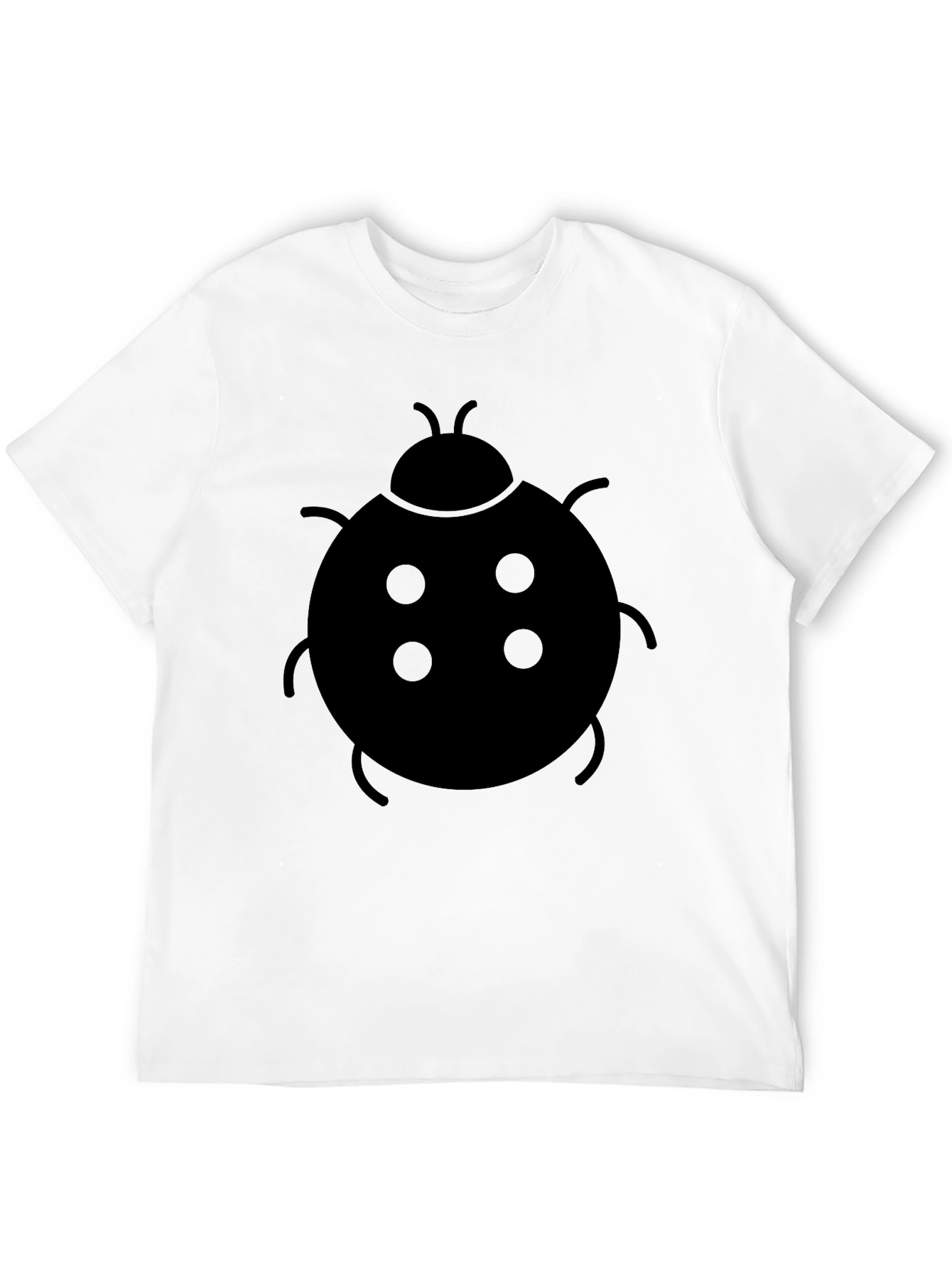 Black Ladybug Graphic Black T-Shirt view 12