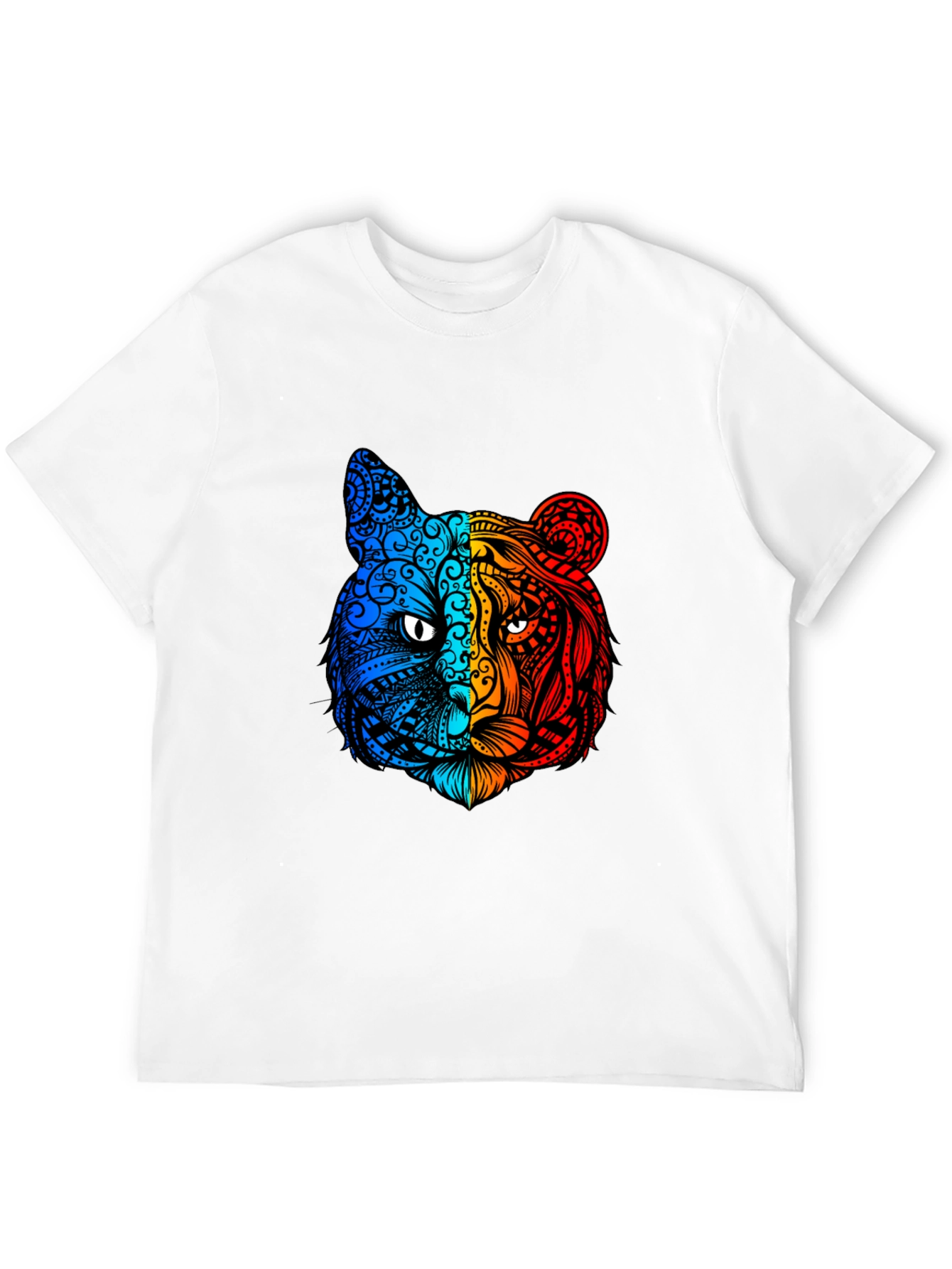 Black Vibrant Tiger Graphic Tee - Unique Animal Design view 12