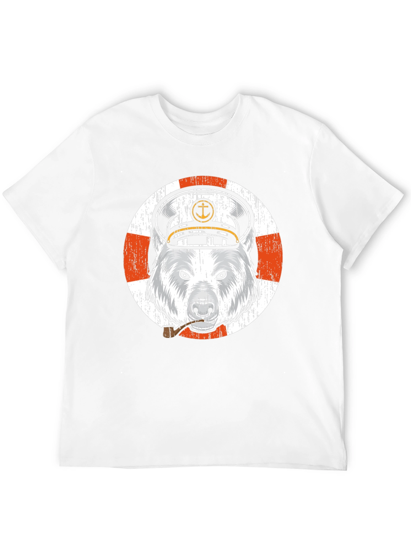 Black Captain Bear T-Shirt - Nautical Theme view 12