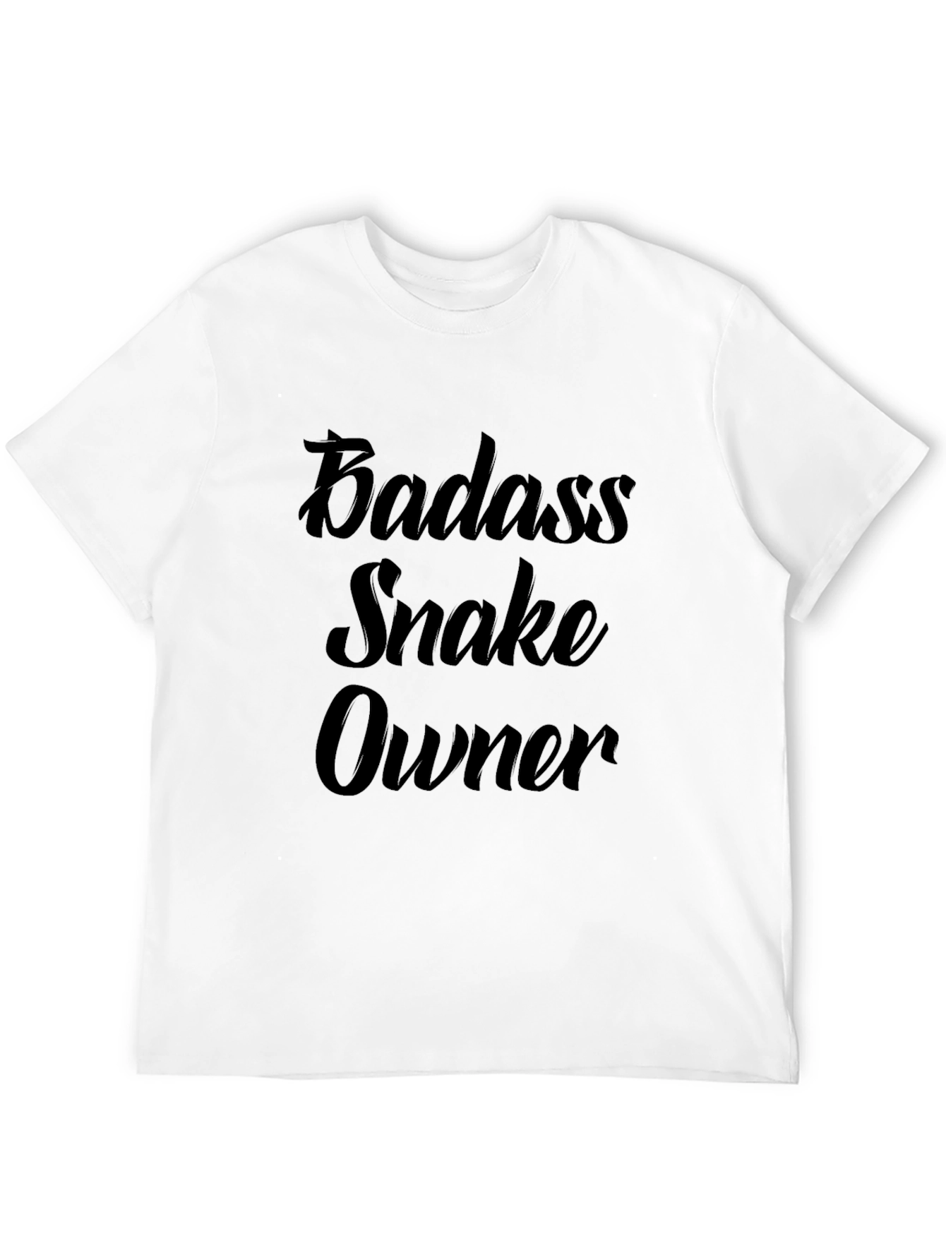 Black Badass Snake Owner T-Shirt - Premium Quality Cotton view 12