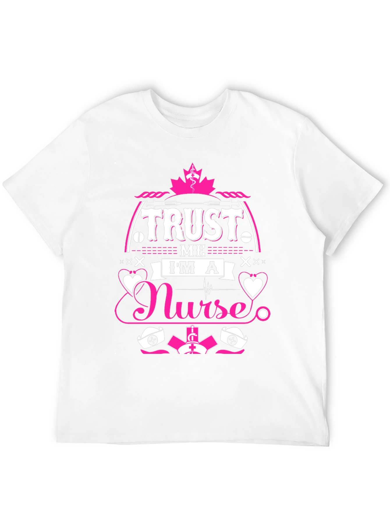 Black Trust Me I'm a Nurse T-Shirt, Funny Nurse Gift view 12