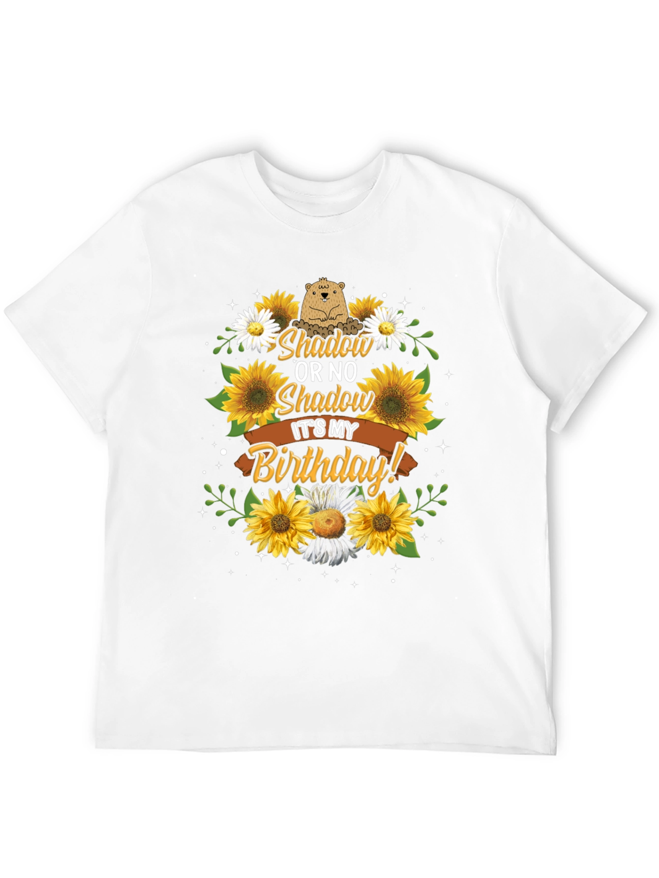 Black Shadow Or No Shadow It's My Birthday T-Shirt view 12