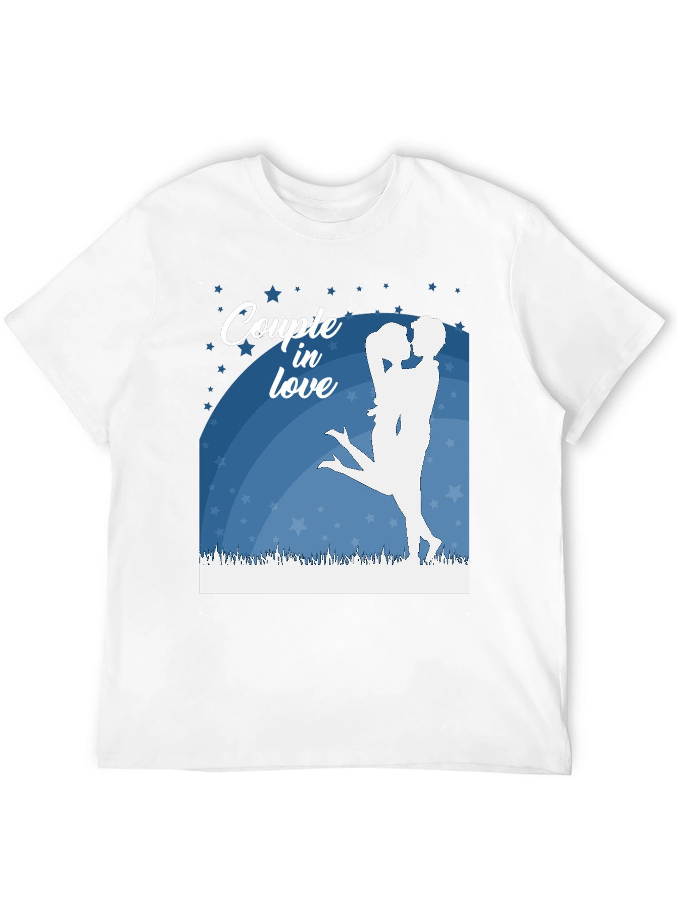 Couple in Love Graphic T-Shirt - Romantic Design - 12