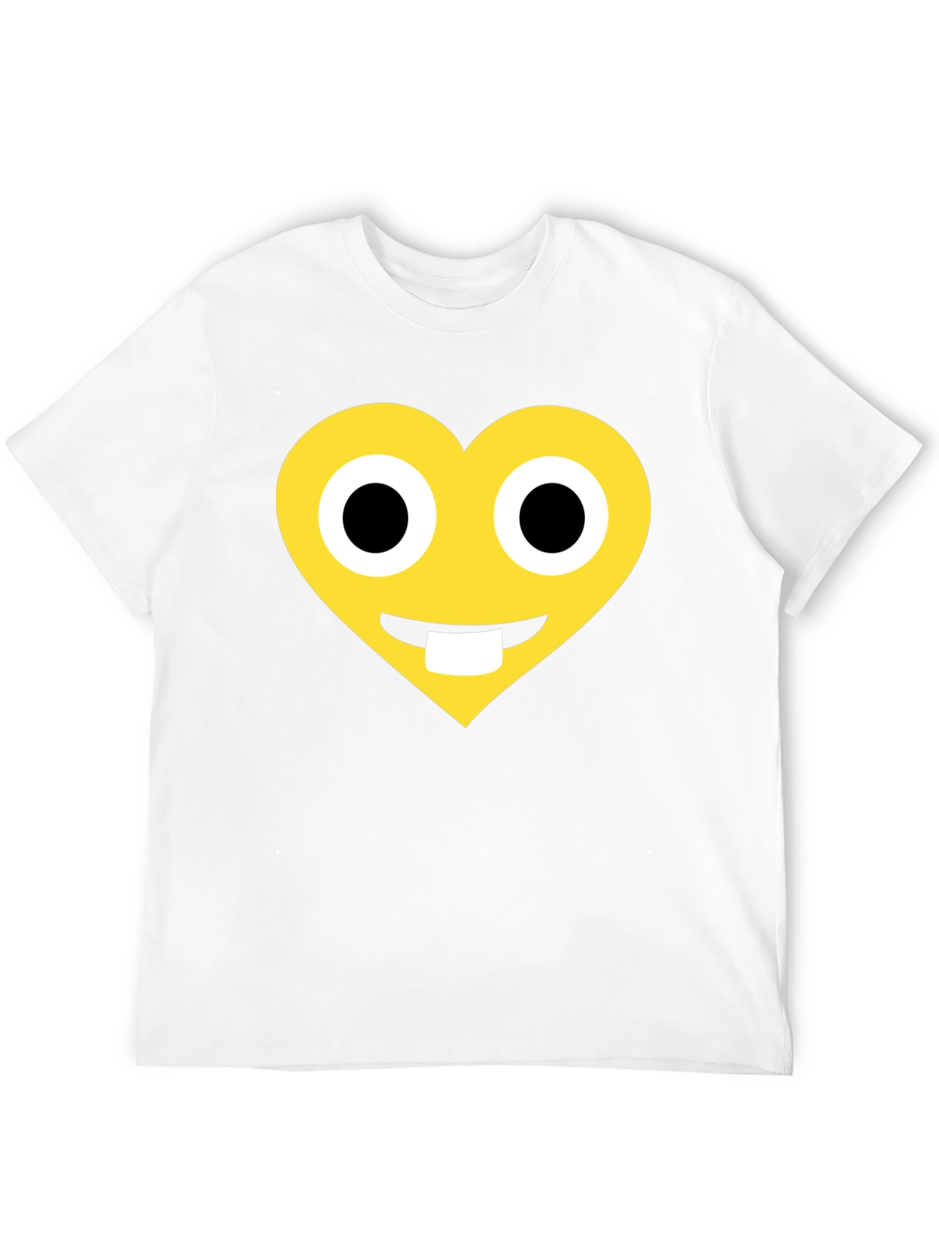 Black Heart Emoji Graphic T-Shirt - Black Cotton Blend view 12